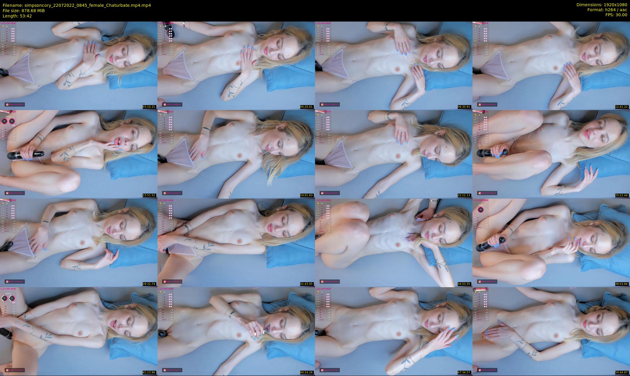 simpsoncory — 54 minute Chaturbate female cam show recording, 1080p, Jul 22, 2022