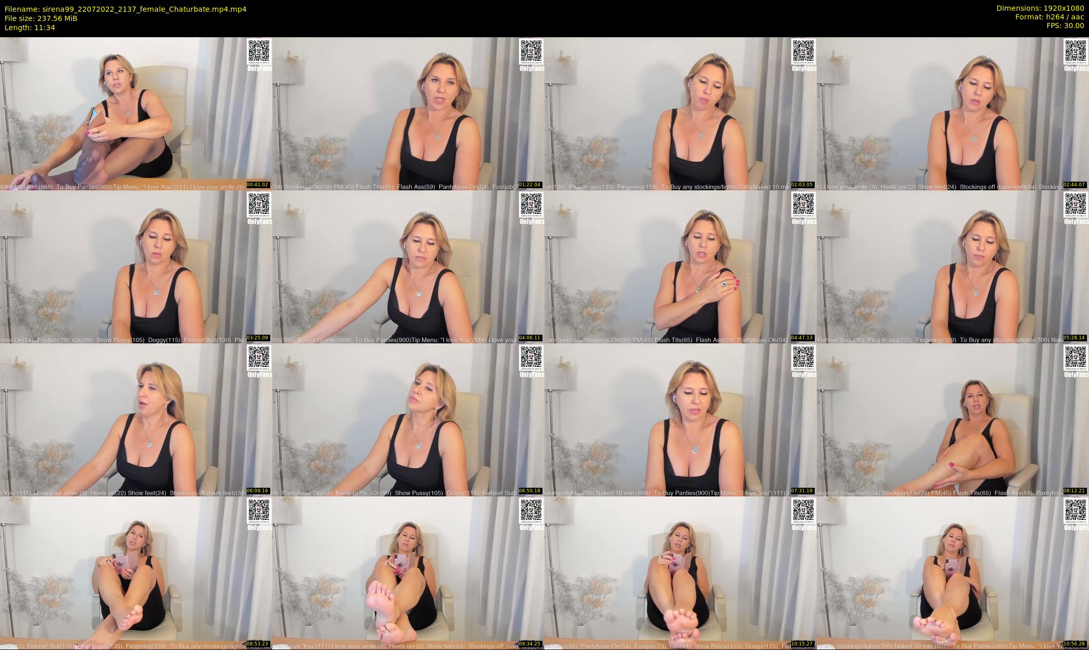 sirena99 — 12 minute Chaturbate female cam show recording, 1080p, Jul 22, 2022
