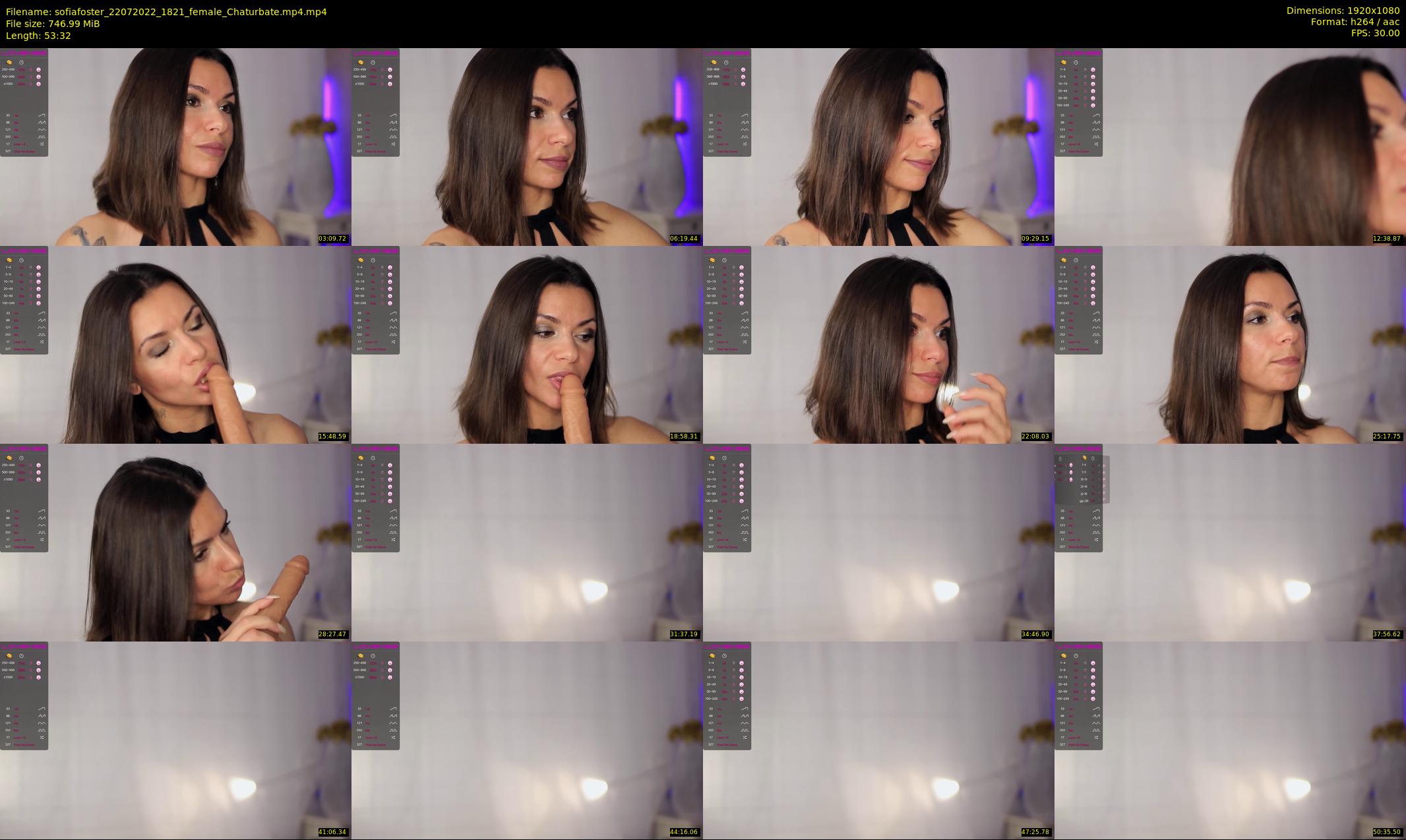 sofiafoster — 54 minute Chaturbate female cam show recording, 1080p, Jul 22, 2022
