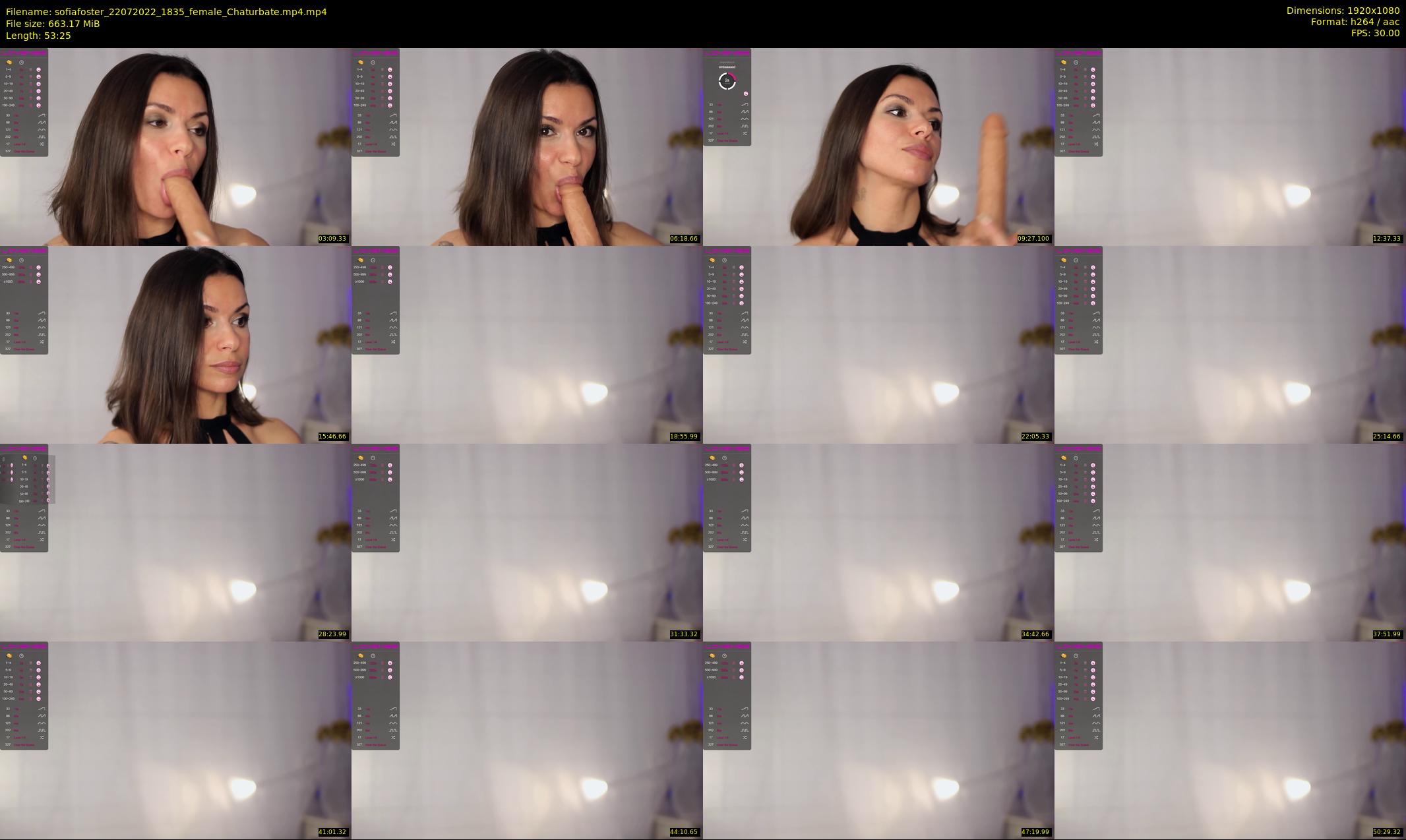 sofiafoster — 54 minute Chaturbate female cam show recording, 1080p, Jul 22, 2022