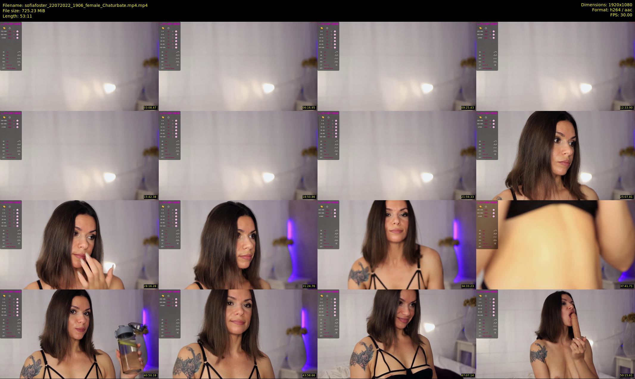 sofiafoster — 54 minute Chaturbate female cam show recording, 1080p, Jul 22, 2022
