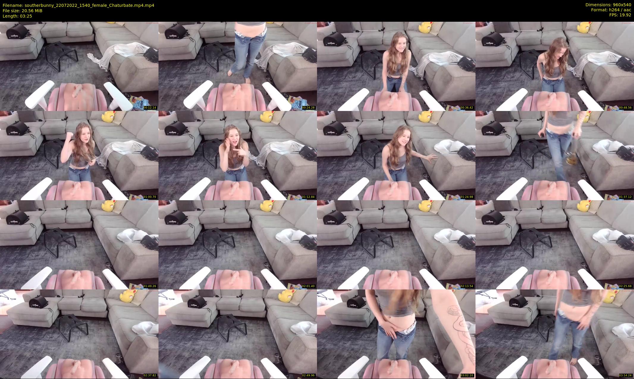southerbunny — 4 minute Chaturbate female cam show recording, 480p, Jul 22, 2022