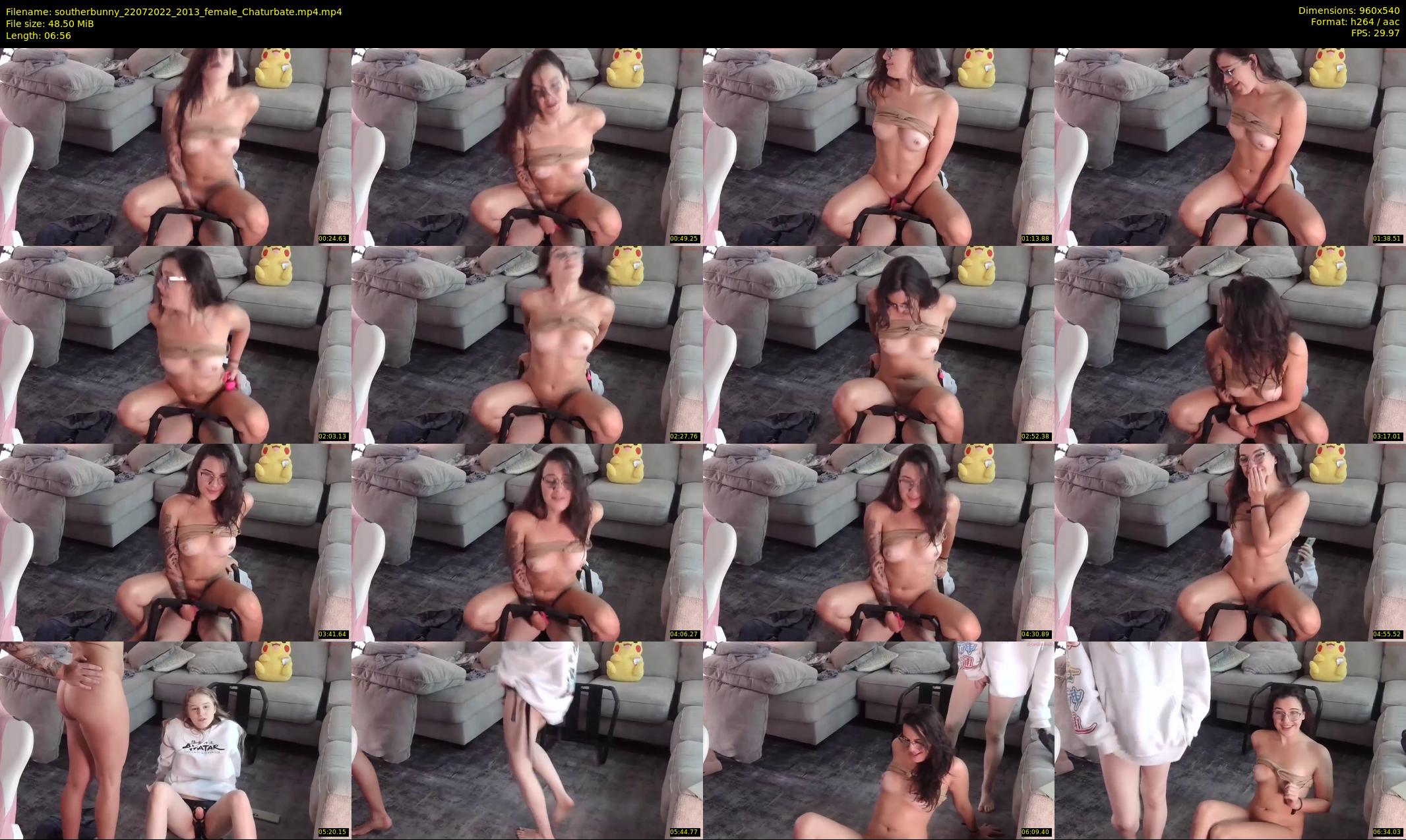 southerbunny — 7 minute Chaturbate female cam show recording, 480p, Jul 22, 2022