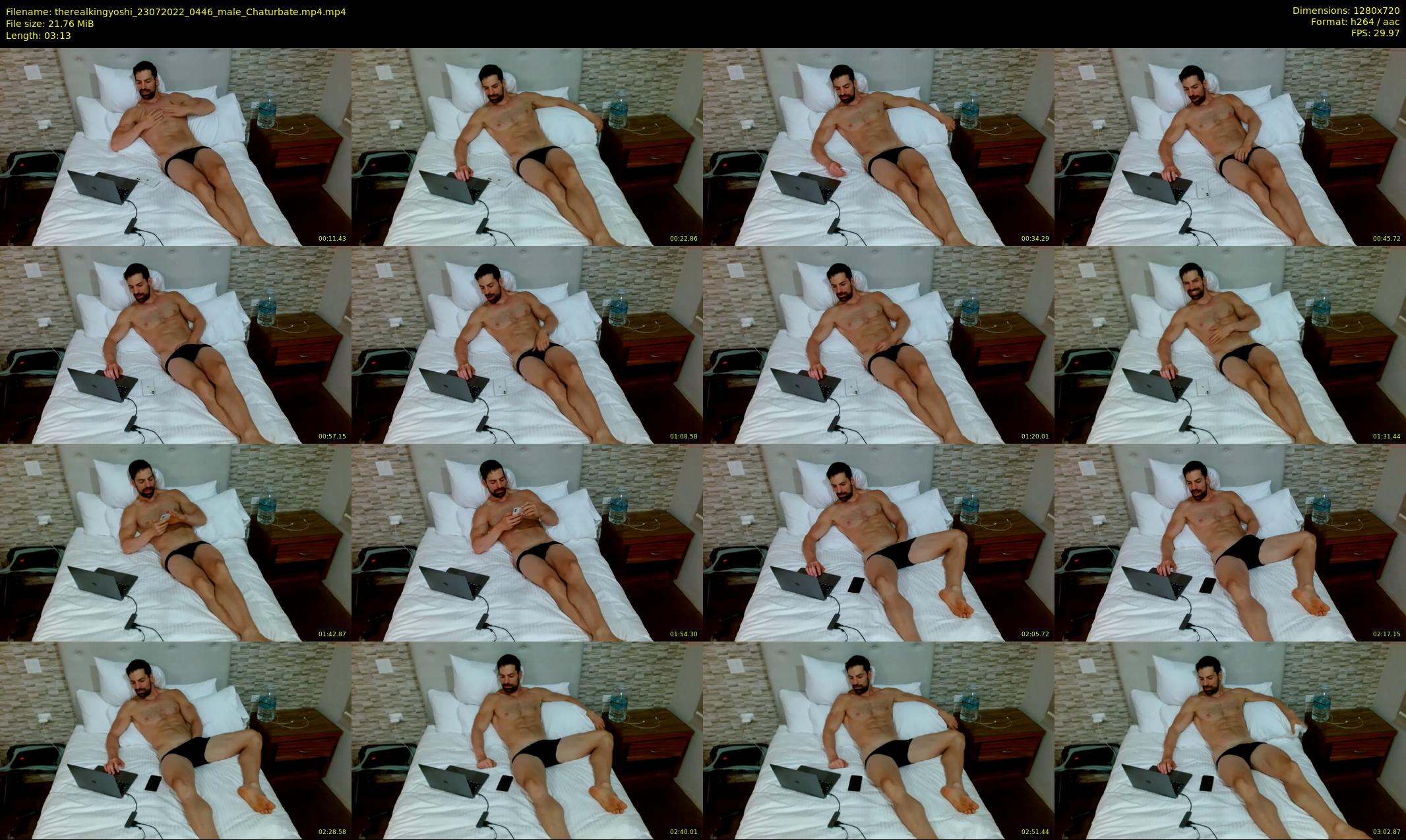 therealkingyoshi — 4 minute Chaturbate male cam show recording, 720p, Jul 23, 2022