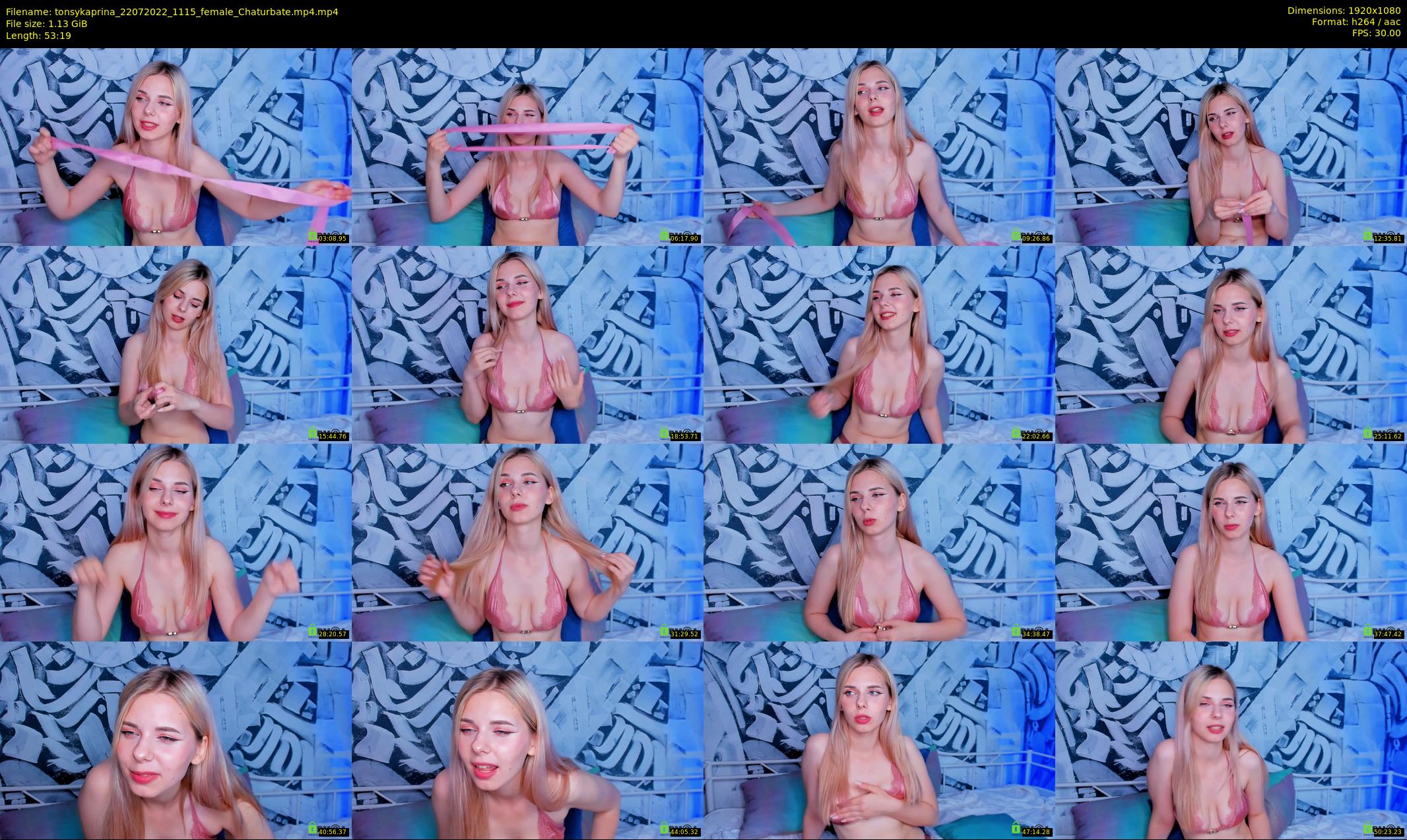 tonsykaprina — 54 minute Chaturbate couple cam show recording, 1080p, Jul 22, 2022