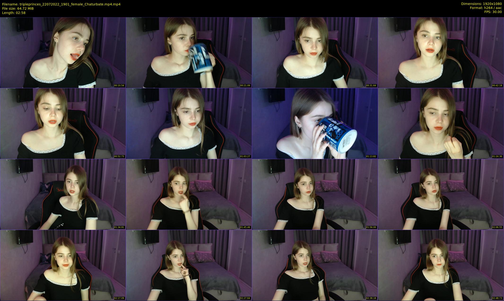 tripleprinces — 3 minute Chaturbate female cam show recording, 1080p, Jul 22, 2022
