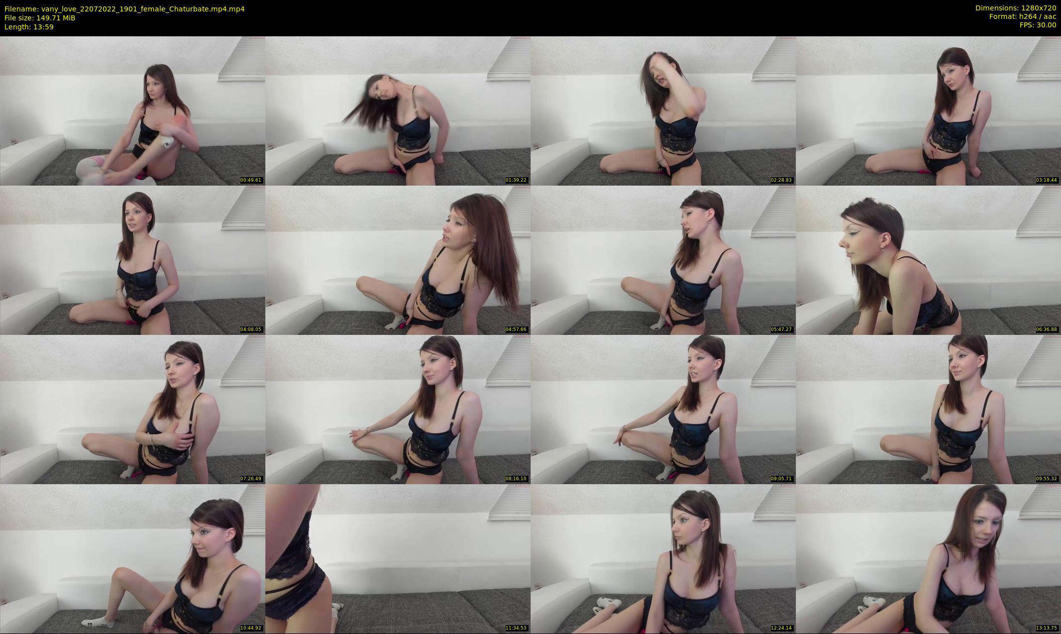 vany_love — 14 minute Chaturbate female cam show recording, 720p, Jul 22, 2022
