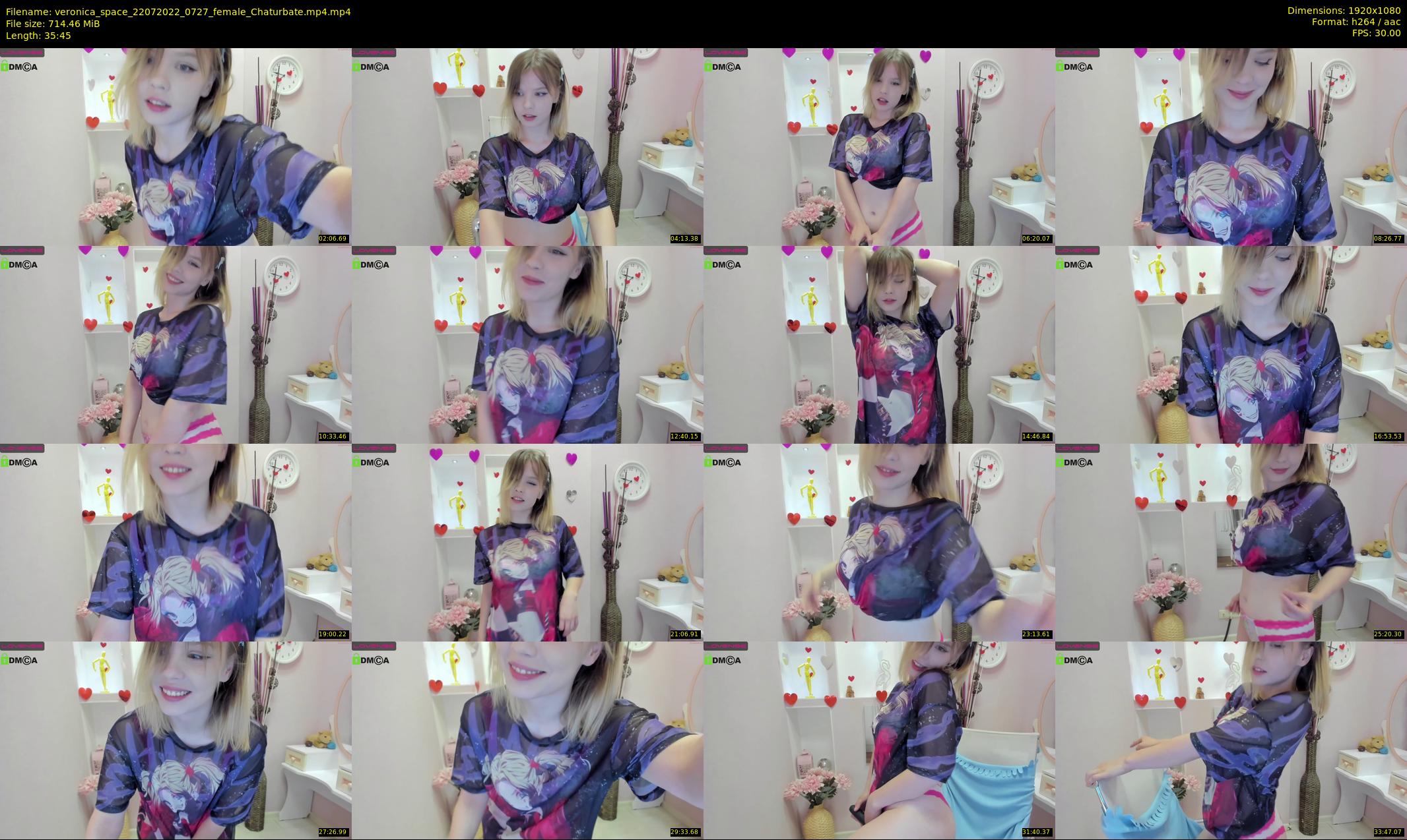 veronica_space — 36 minute Chaturbate female cam show recording, 1080p, Jul 22, 2022