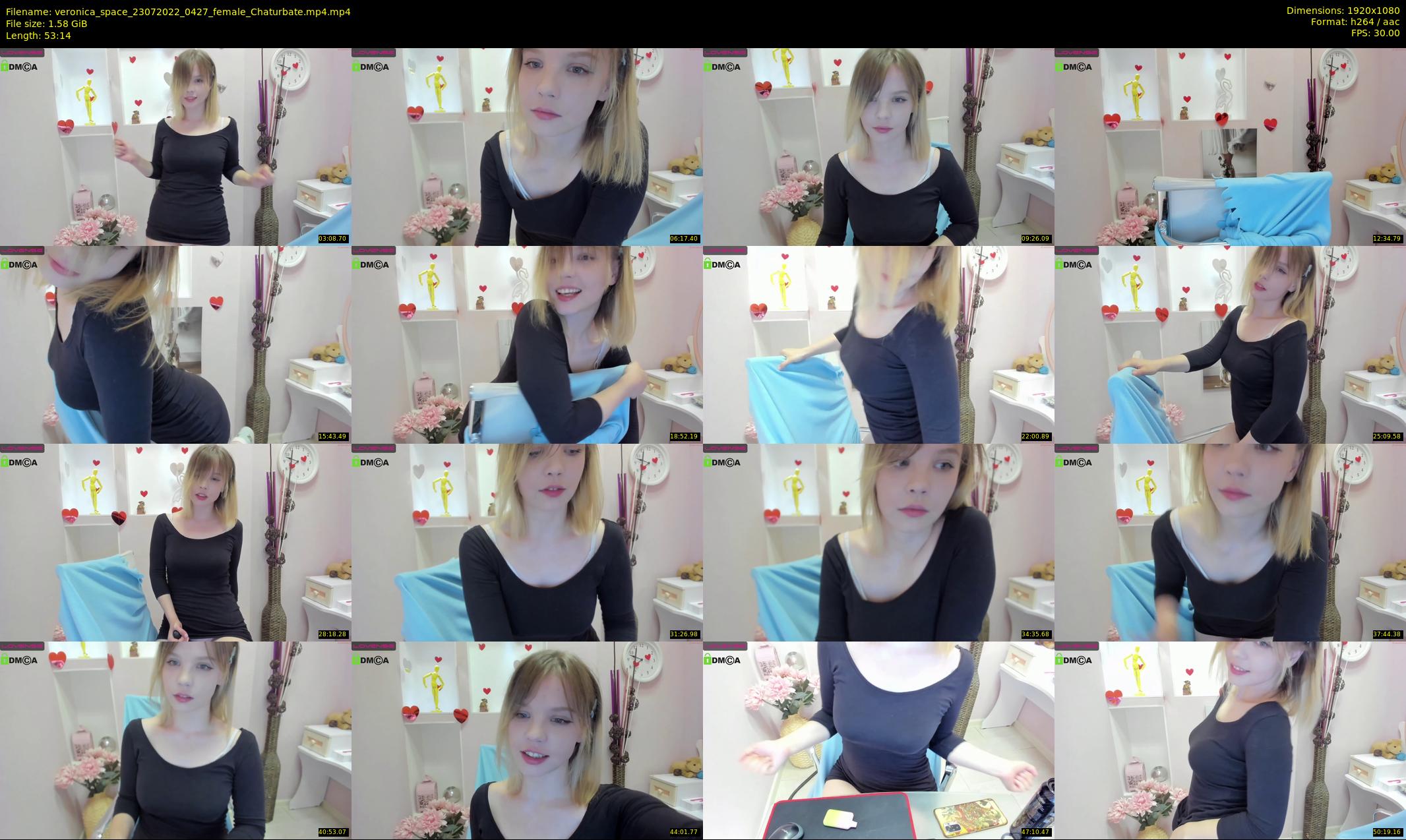 veronica_space — 54 minute Chaturbate female cam show recording, 1080p, Jul 23, 2022