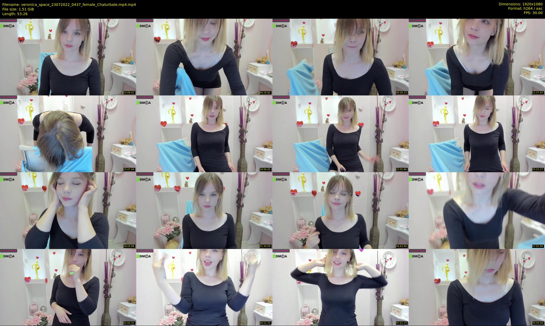 veronica_space — 54 minute Chaturbate female cam show recording, 1080p, Jul 23, 2022