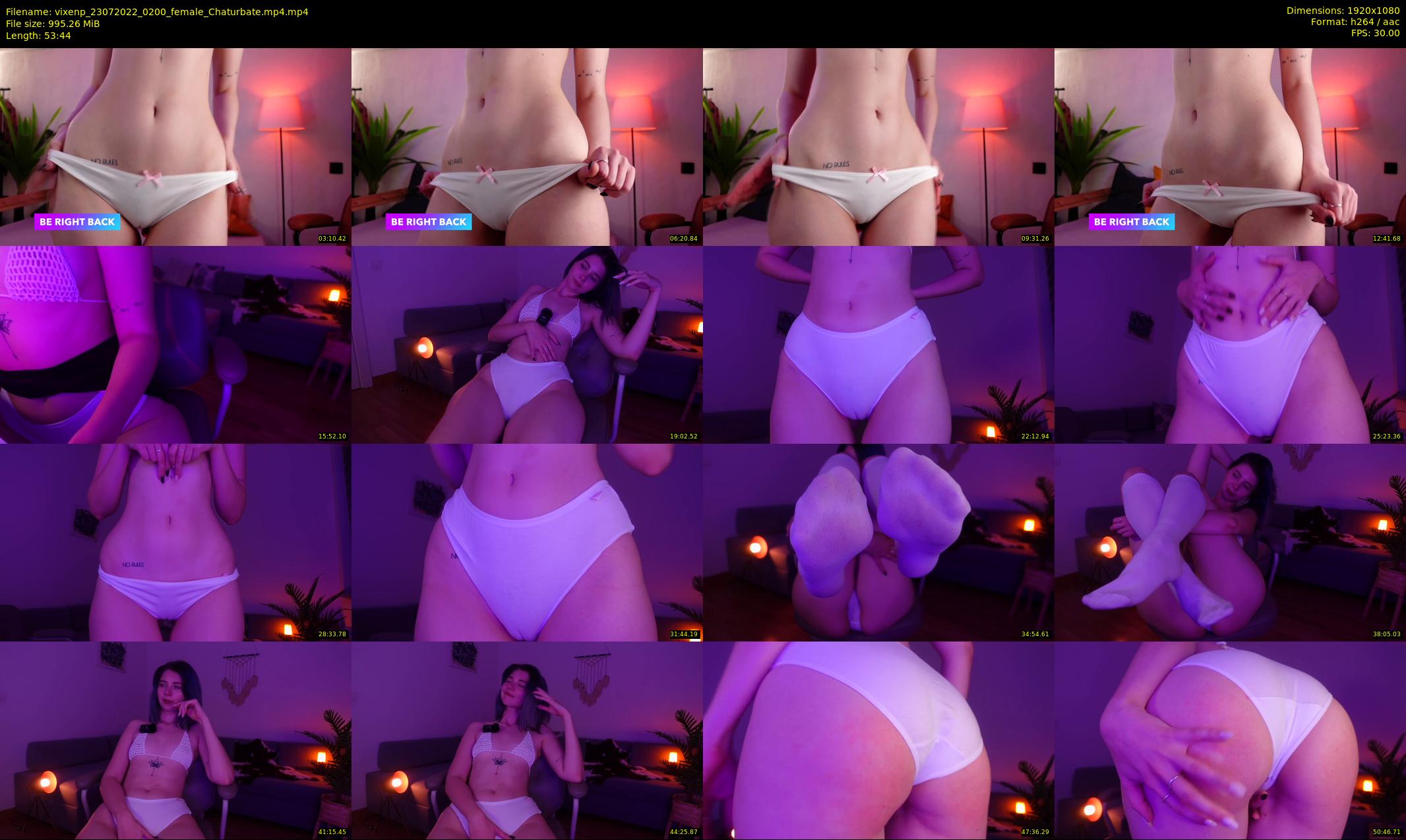 vixenp — 54 minute Chaturbate female cam show recording, 1080p, Jul 23, 2022