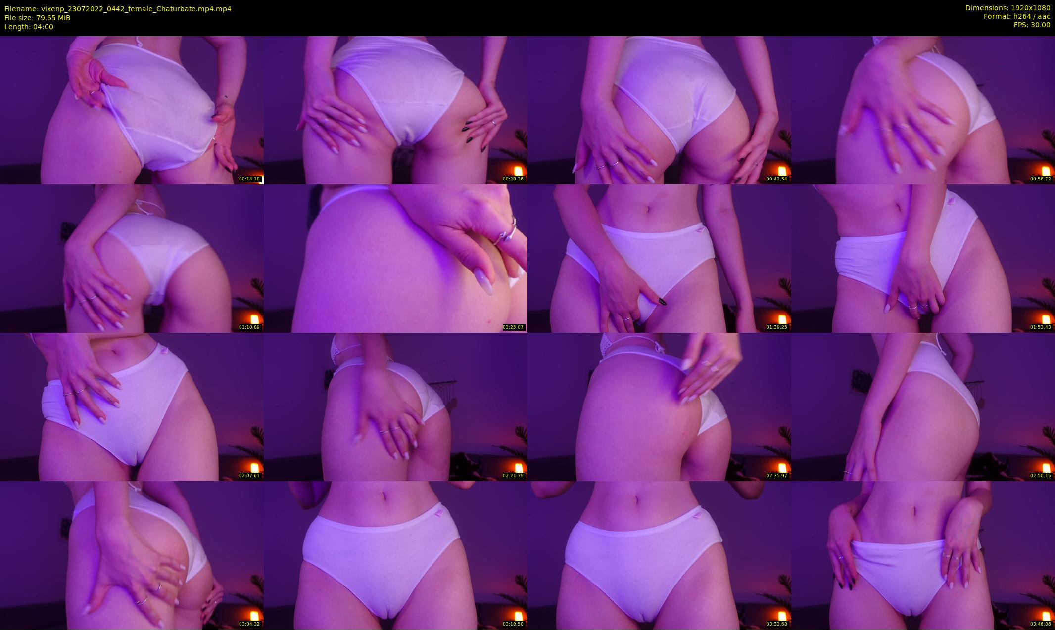 vixenp — 4 minute Chaturbate female cam show recording, 1080p, Jul 23, 2022