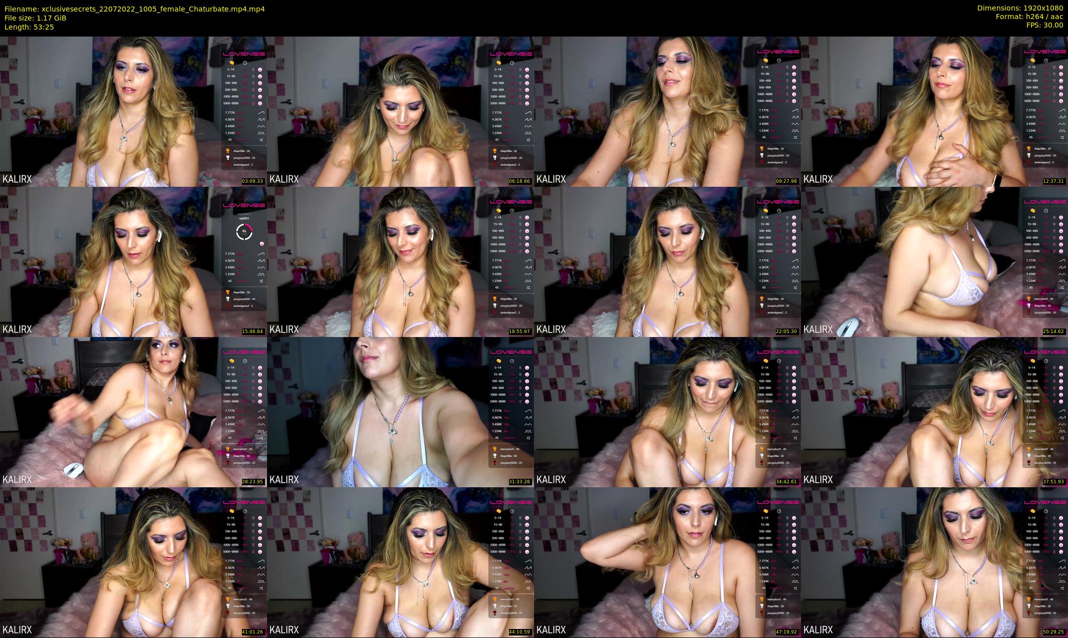 xclusivesecrets — 54 minute Chaturbate female cam show recording, 1080p, Jul 22, 2022