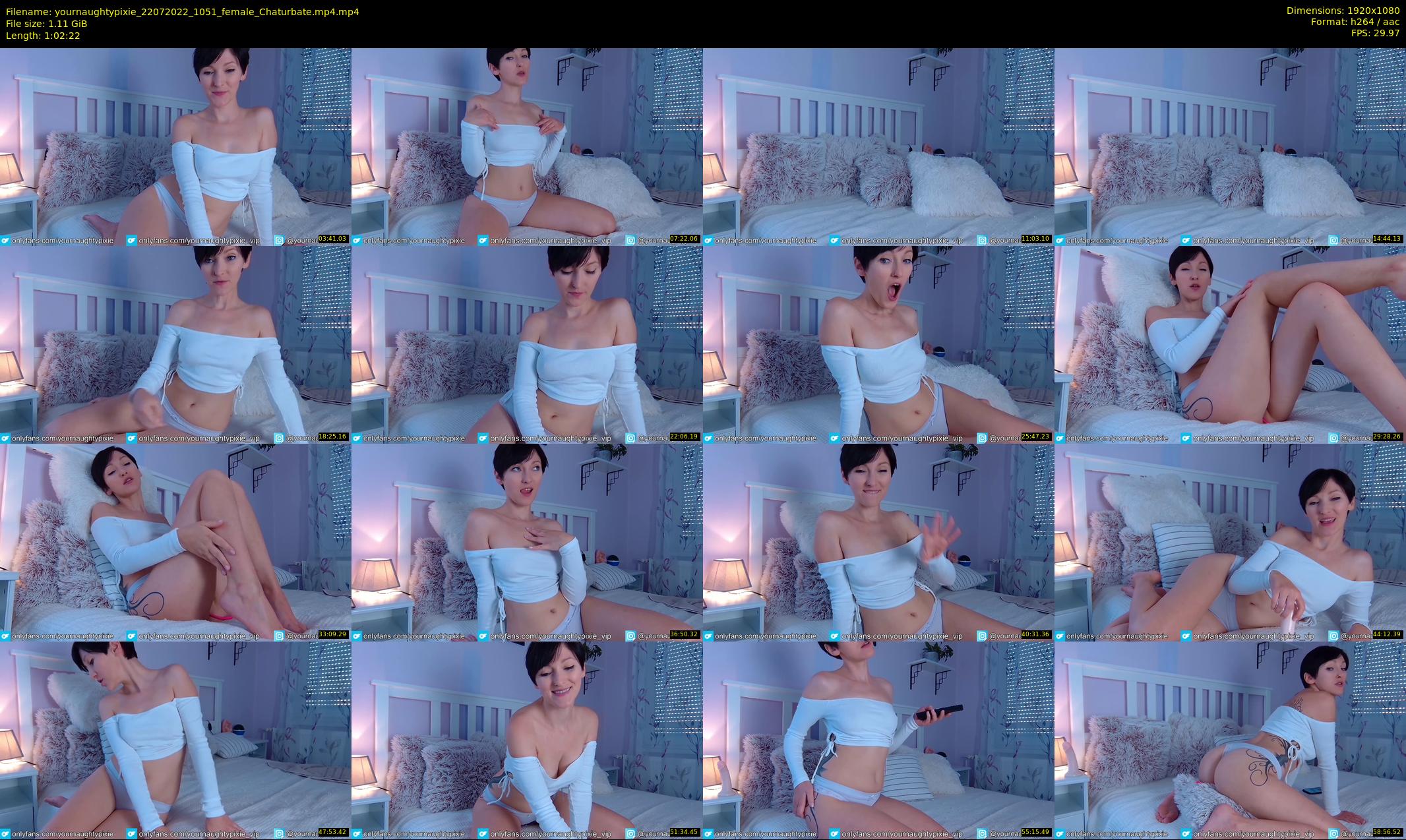 yournaughtypixie — 63 minute Chaturbate couple cam show recording, 1080p, Jul 22, 2022
