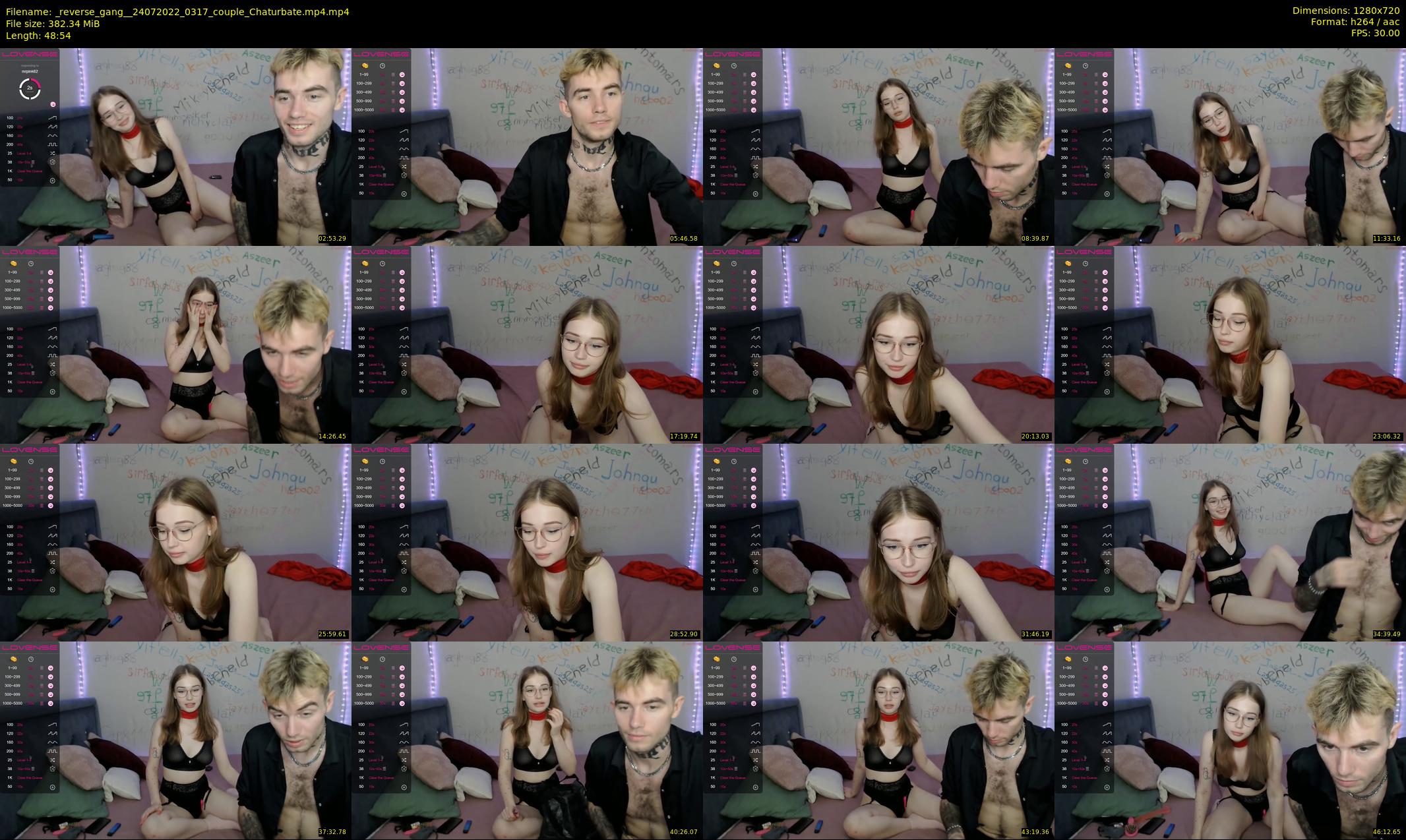 _reverse_gang_ — 49 minute Chaturbate couple cam show recording, 720p, Jul 24, 2022