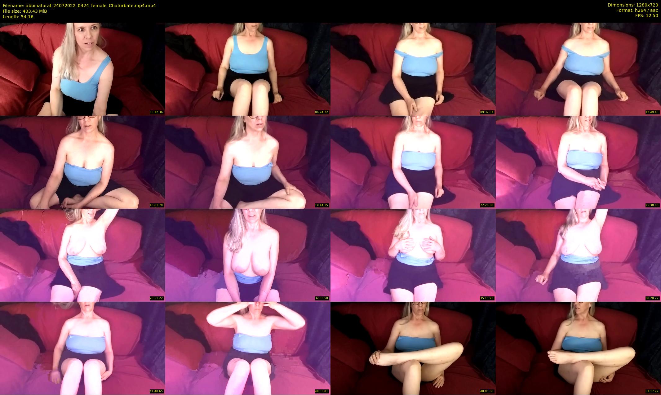 abbinatural — 55 minute Chaturbate female cam show recording, 720p, Jul 24, 2022