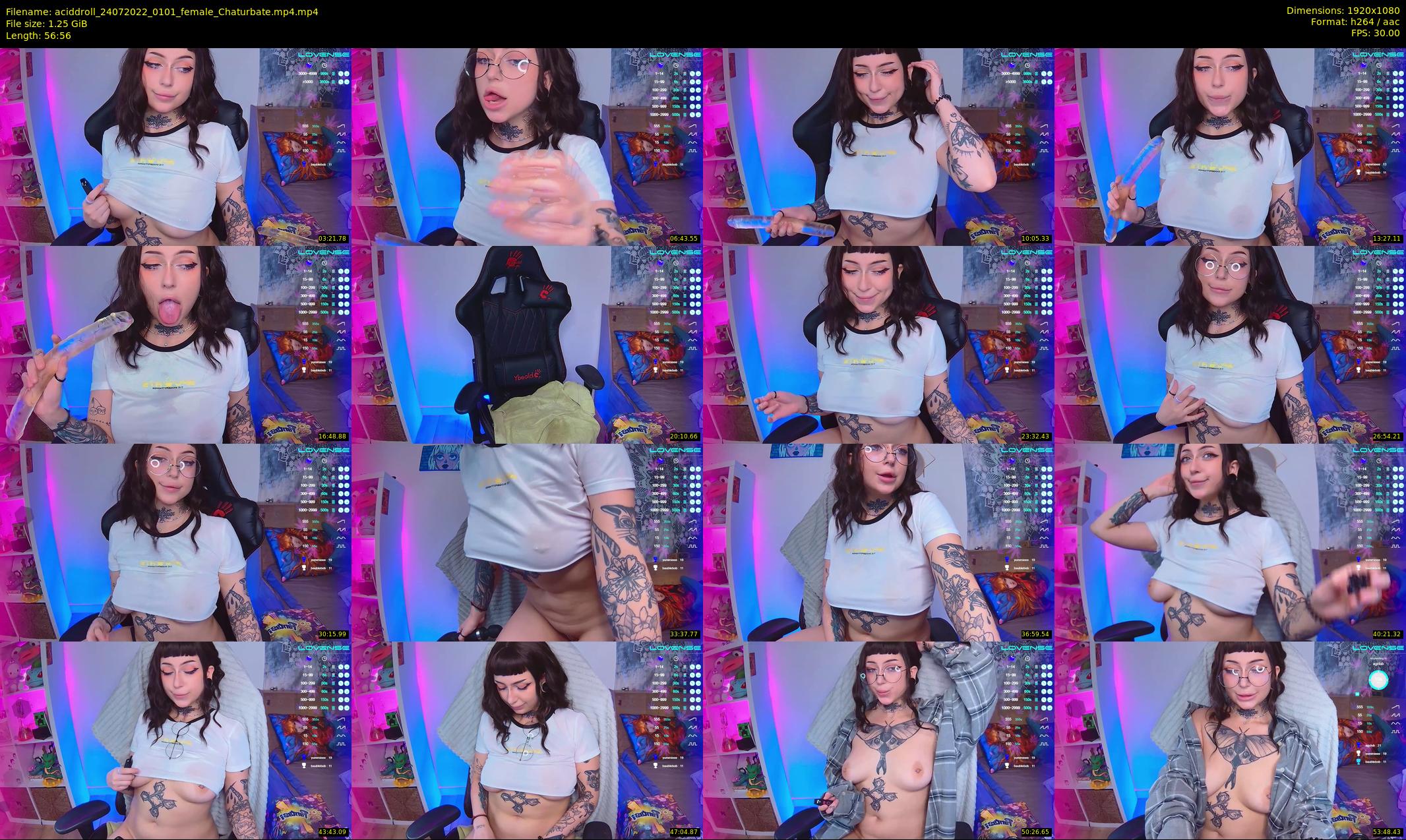 aciddroll — 57 minute Chaturbate female cam show recording, 1080p, Jul 24, 2022