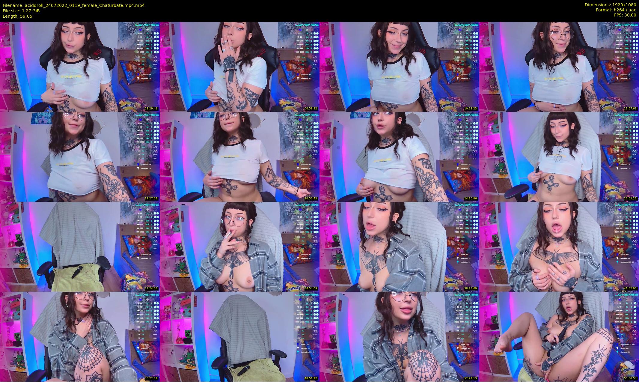 aciddroll — 60 minute Chaturbate female cam show recording, 1080p, Jul 24, 2022