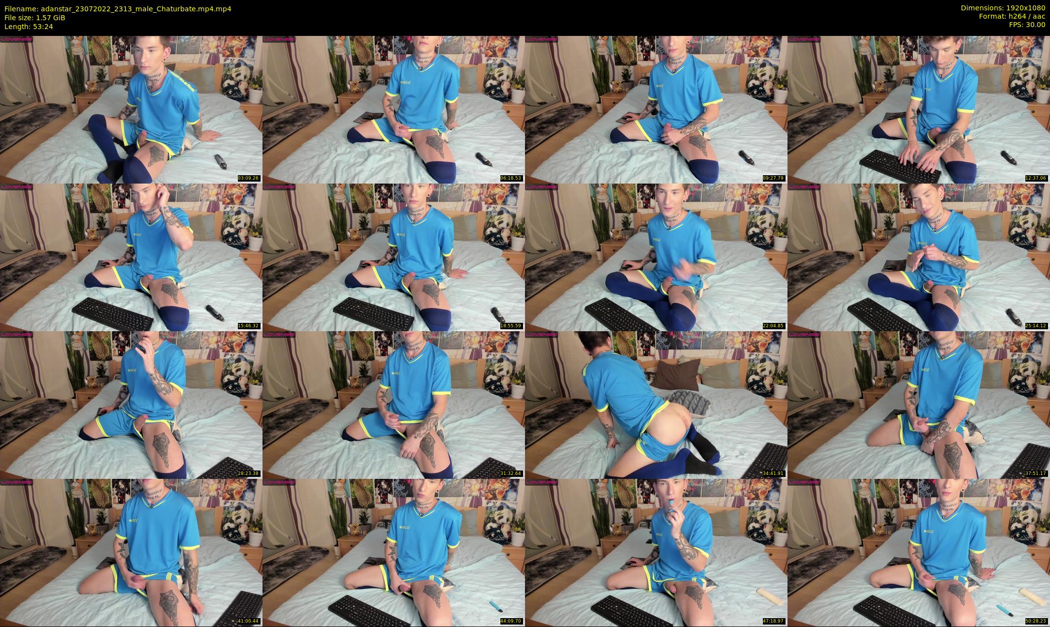 adanstar — 54 minute Chaturbate male cam show recording, 1080p, Jul 23, 2022