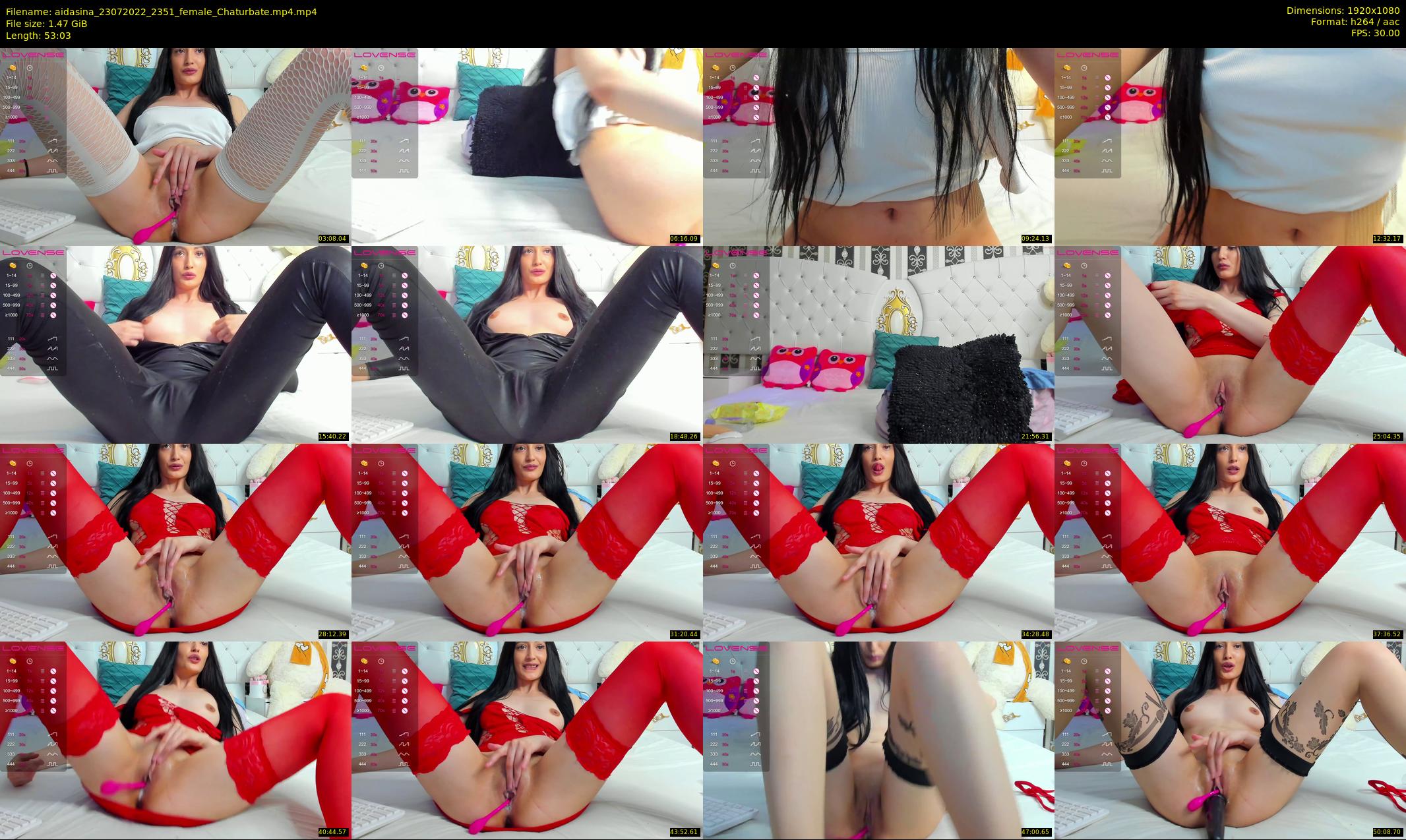 aidasina — 54 minute Chaturbate female cam show recording, 1080p, Jul 23, 2022