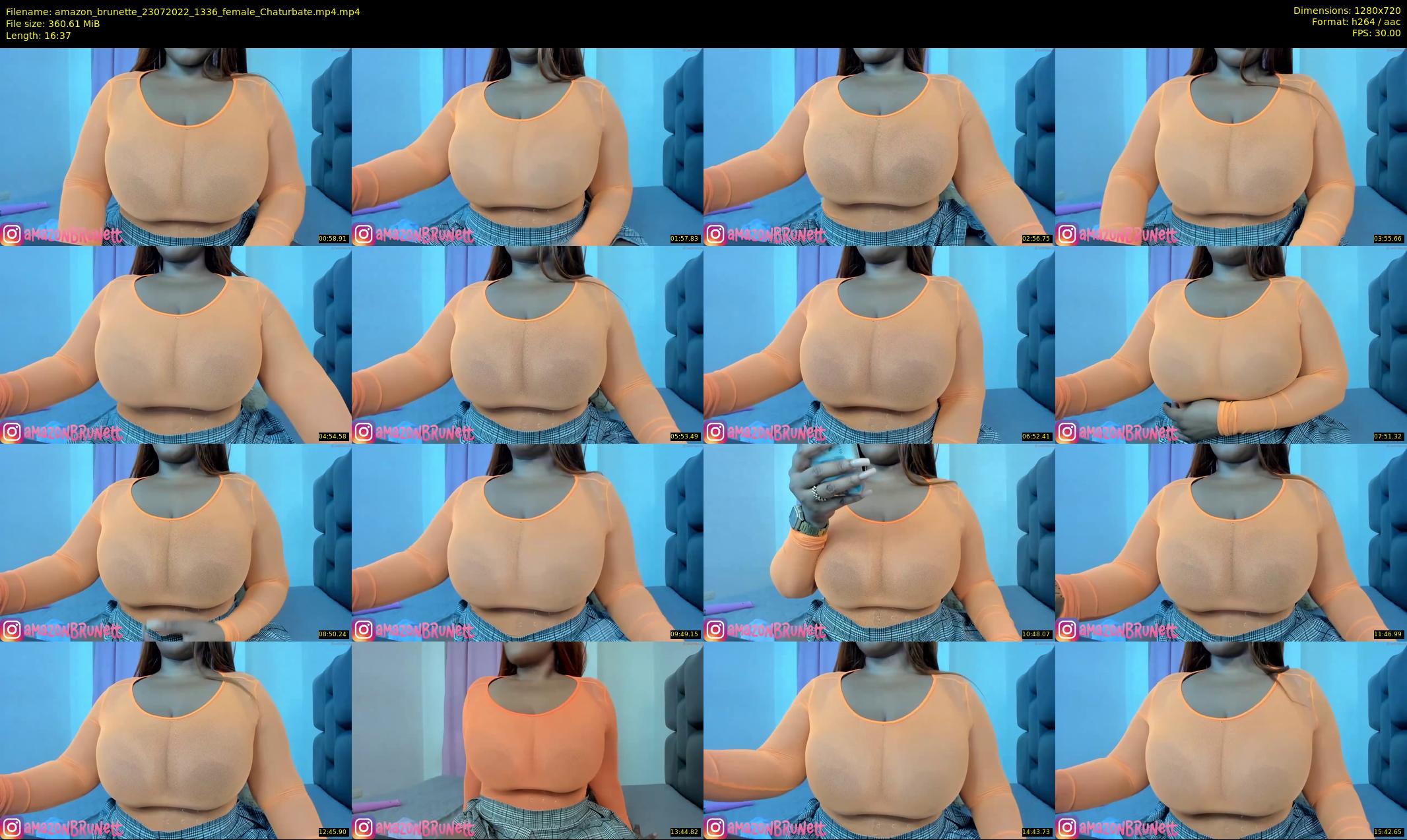 amazon_brunette — 17 minute Chaturbate female cam show recording, 720p, Jul 23, 2022