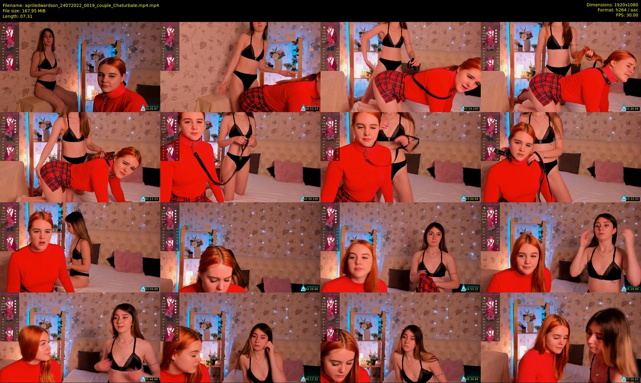 apriledwardson — 8 minute Chaturbate couple cam show recording, 1080p, Jul 24, 2022