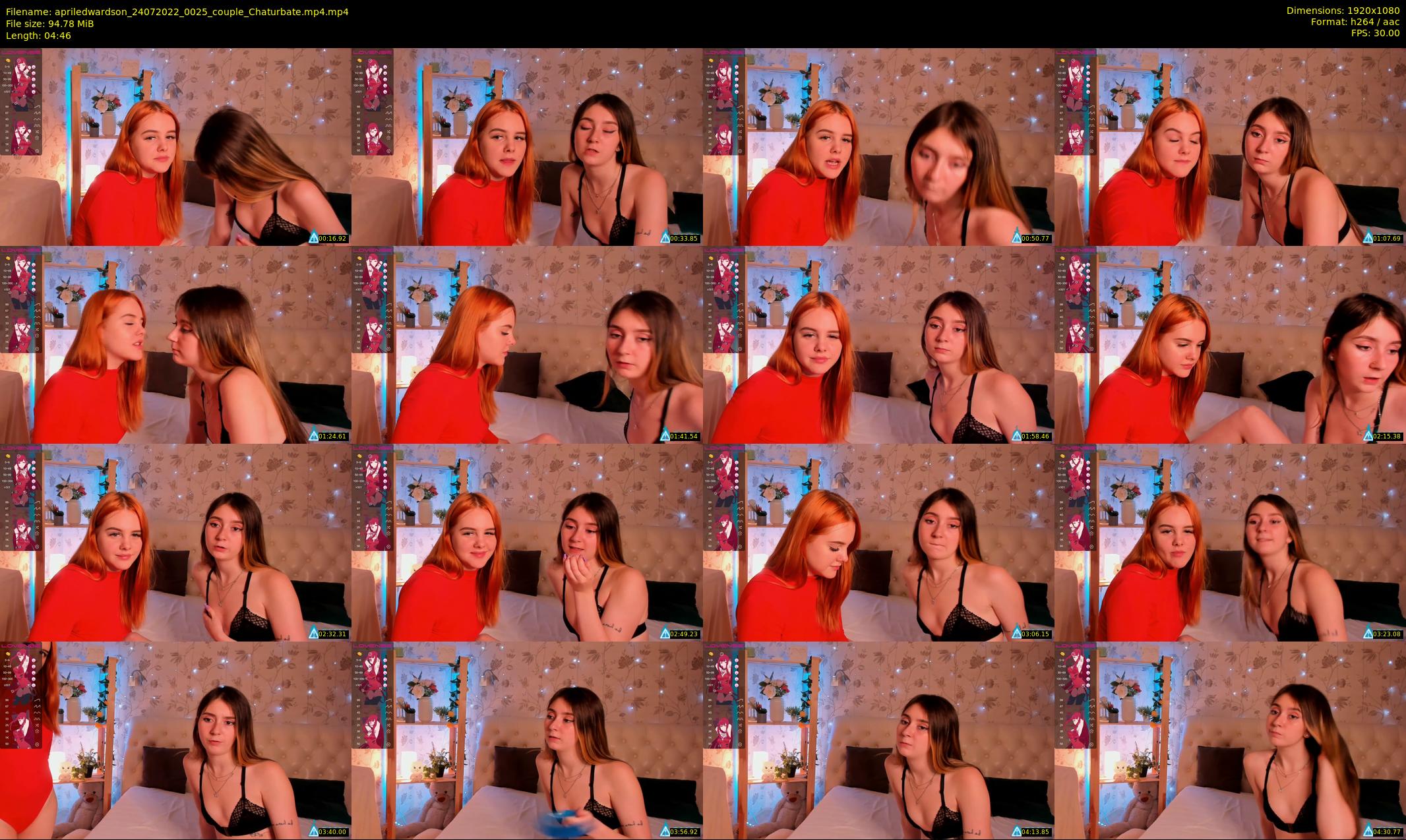apriledwardson — 5 minute Chaturbate couple cam show recording, 1080p, Jul 24, 2022