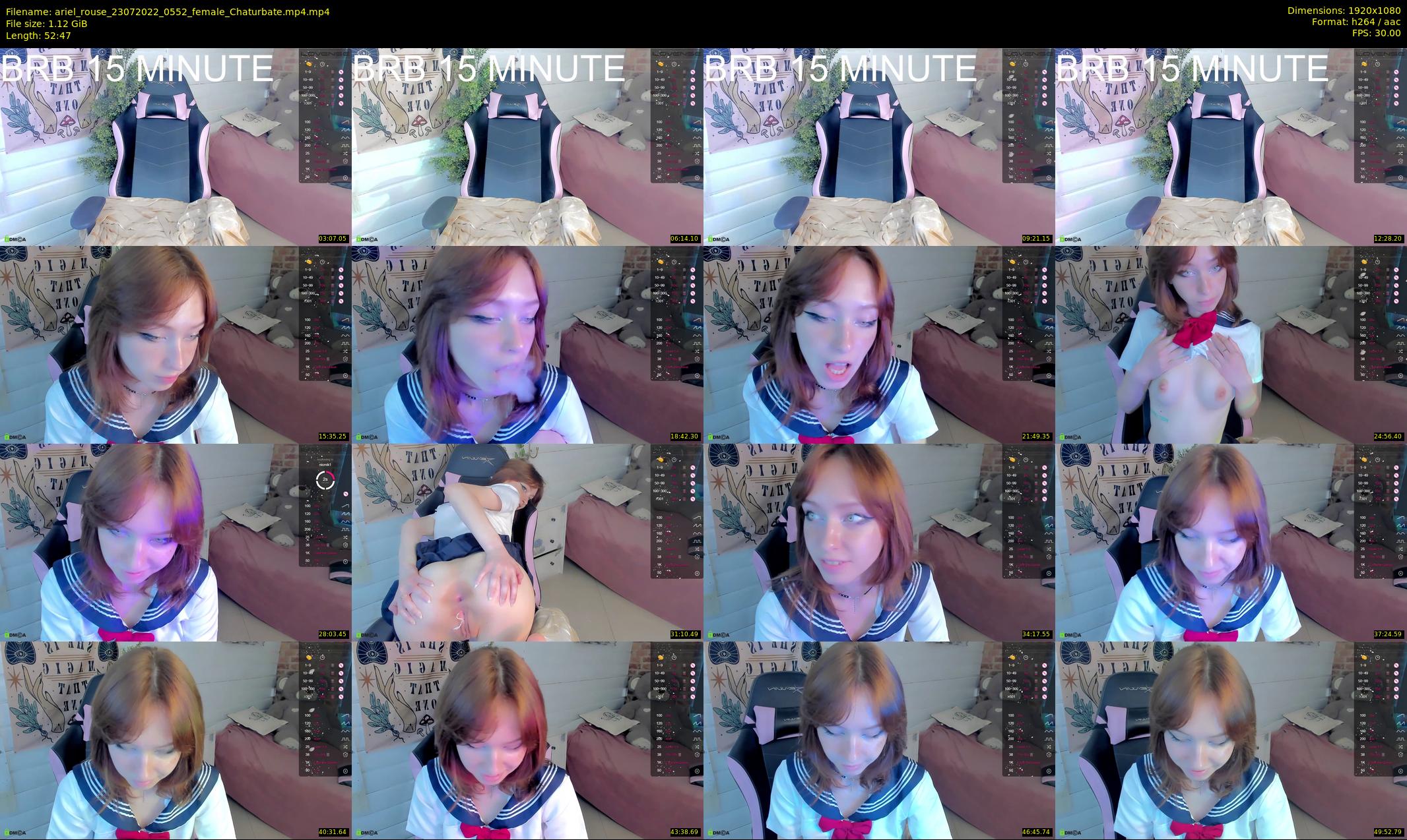 ariel_rouse — 53 minute Chaturbate female cam show recording, 1080p, Jul 23, 2022