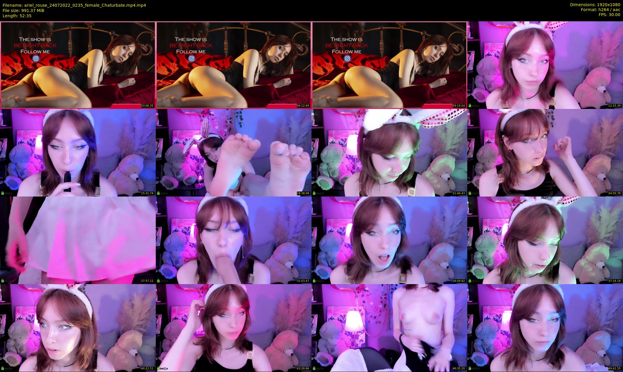 ariel_rouse — 53 minute Chaturbate female cam show recording, 1080p, Jul 24, 2022