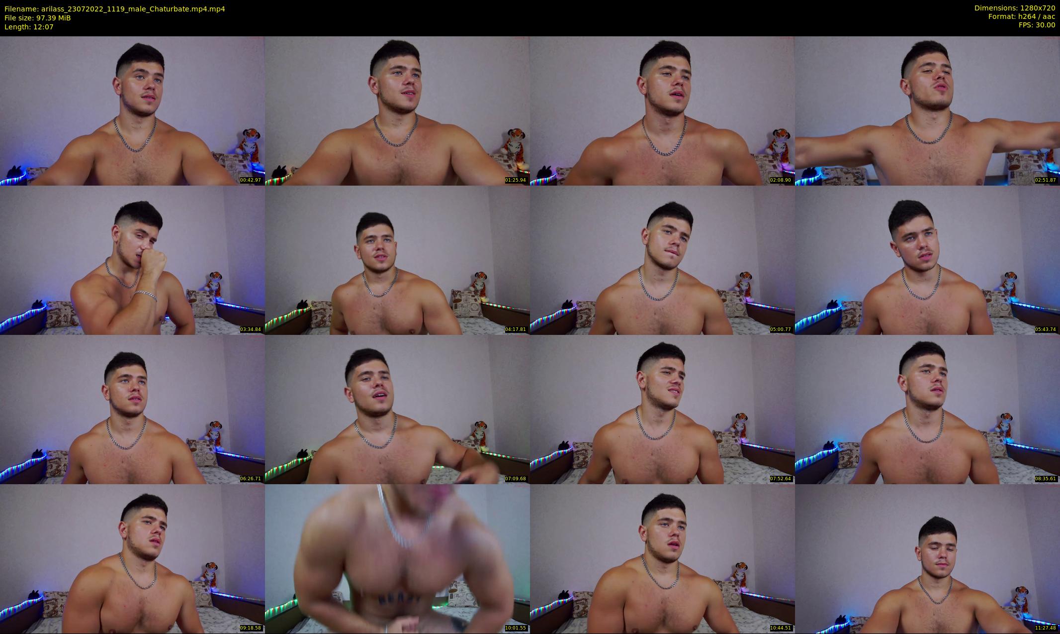 arilass — 13 minute Chaturbate male cam show recording, 720p, Jul 23, 2022