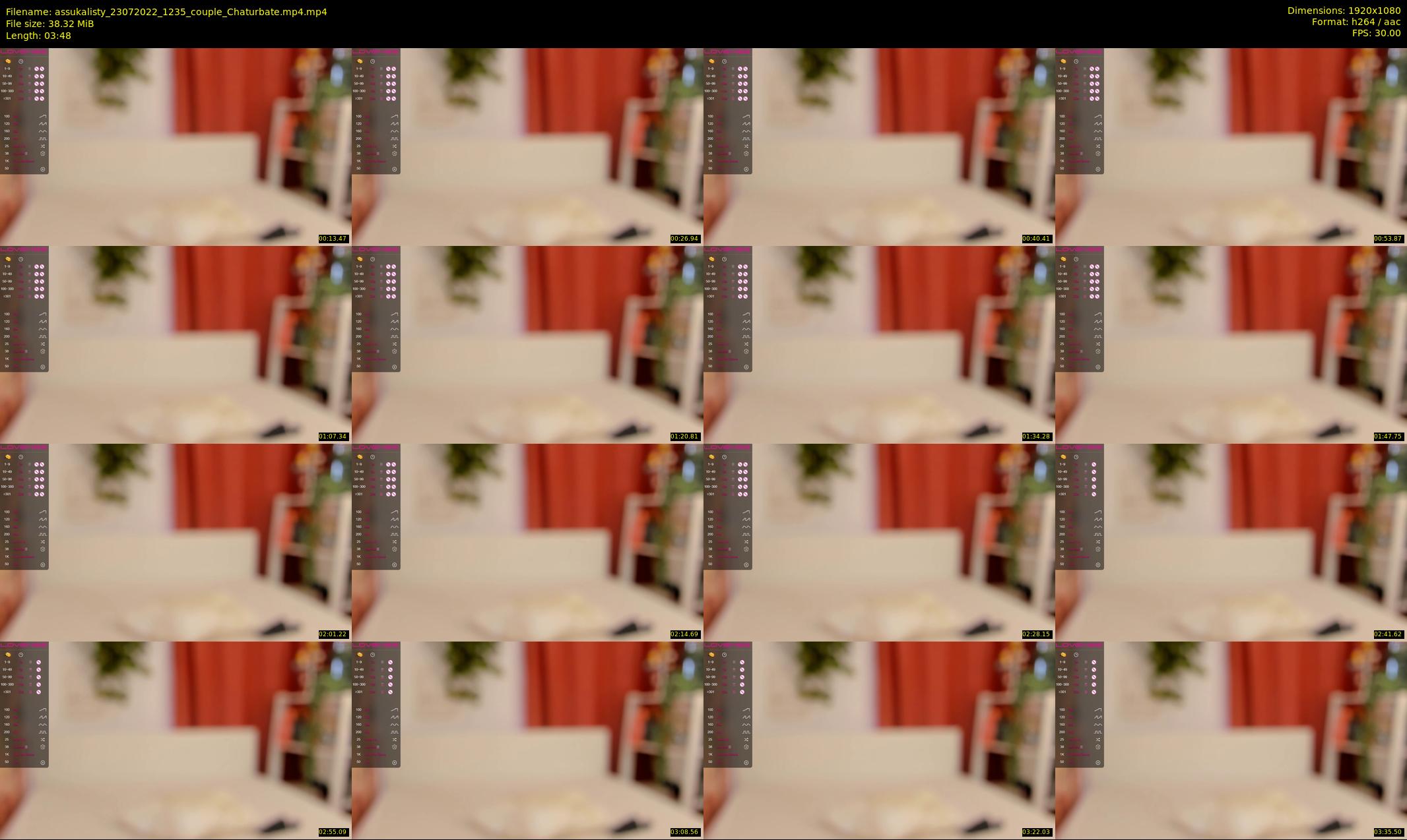 assukalisty — 4 minute Chaturbate couple cam show recording, 1080p, Jul 23, 2022