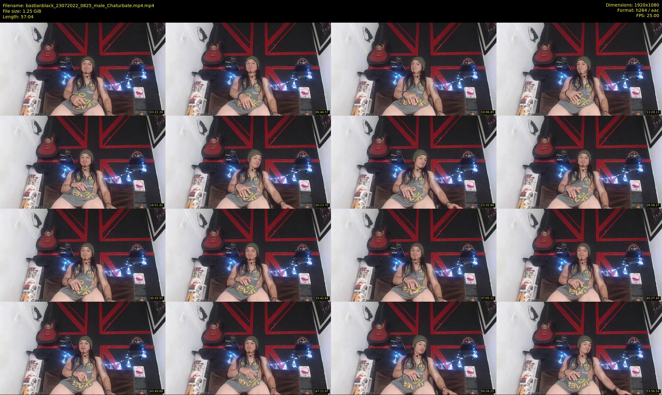 bastianblack — 58 minute Chaturbate male cam show recording, 1080p, Jul 23, 2022