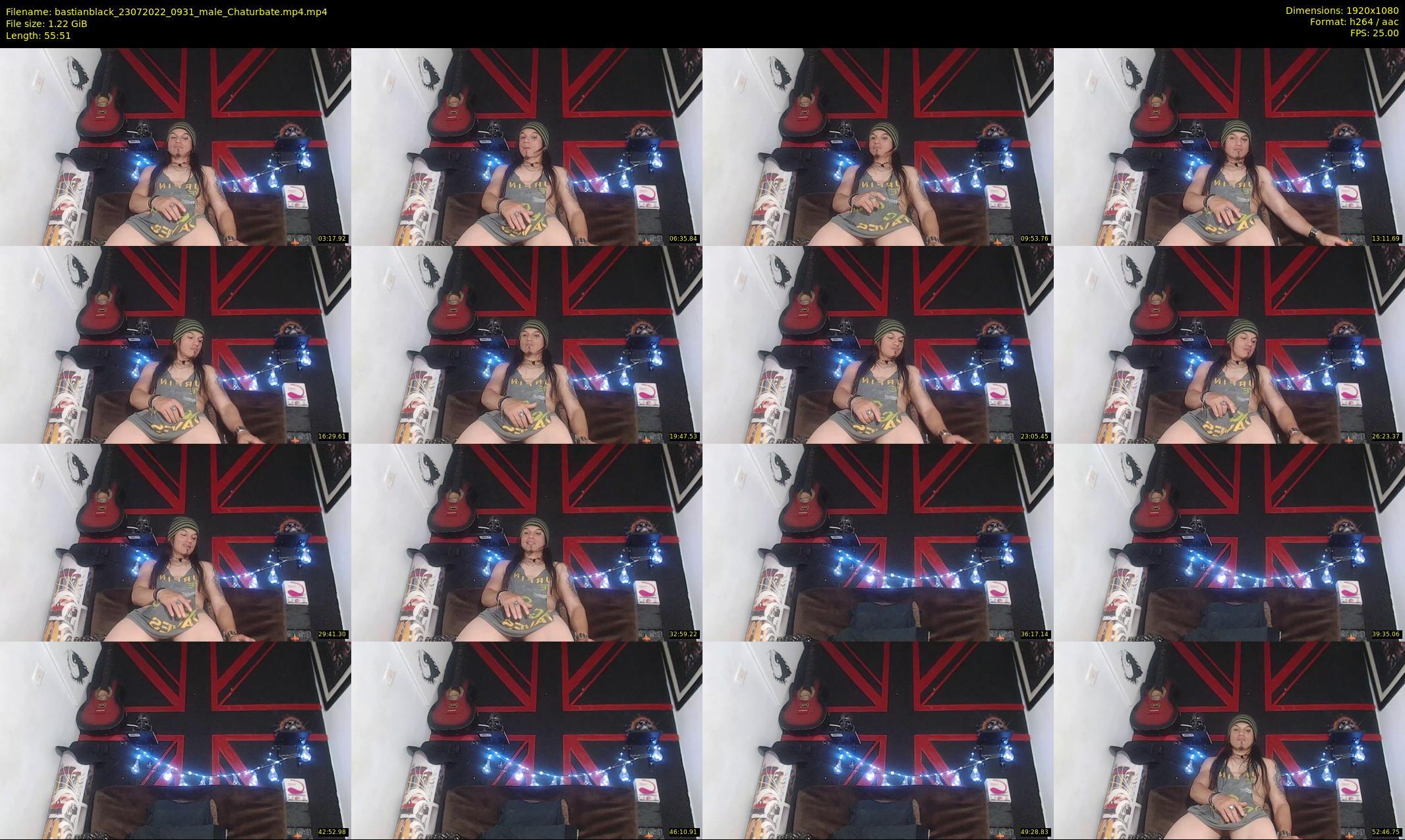 bastianblack — 56 minute Chaturbate male cam show recording, 1080p, Jul 23, 2022
