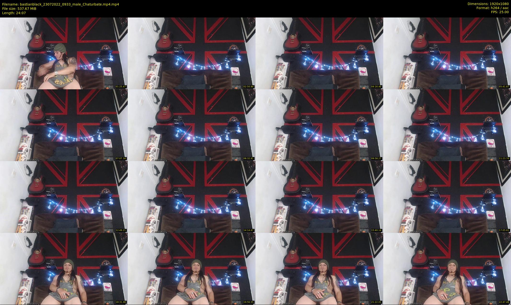 bastianblack — 25 minute Chaturbate male cam show recording, 1080p, Jul 23, 2022