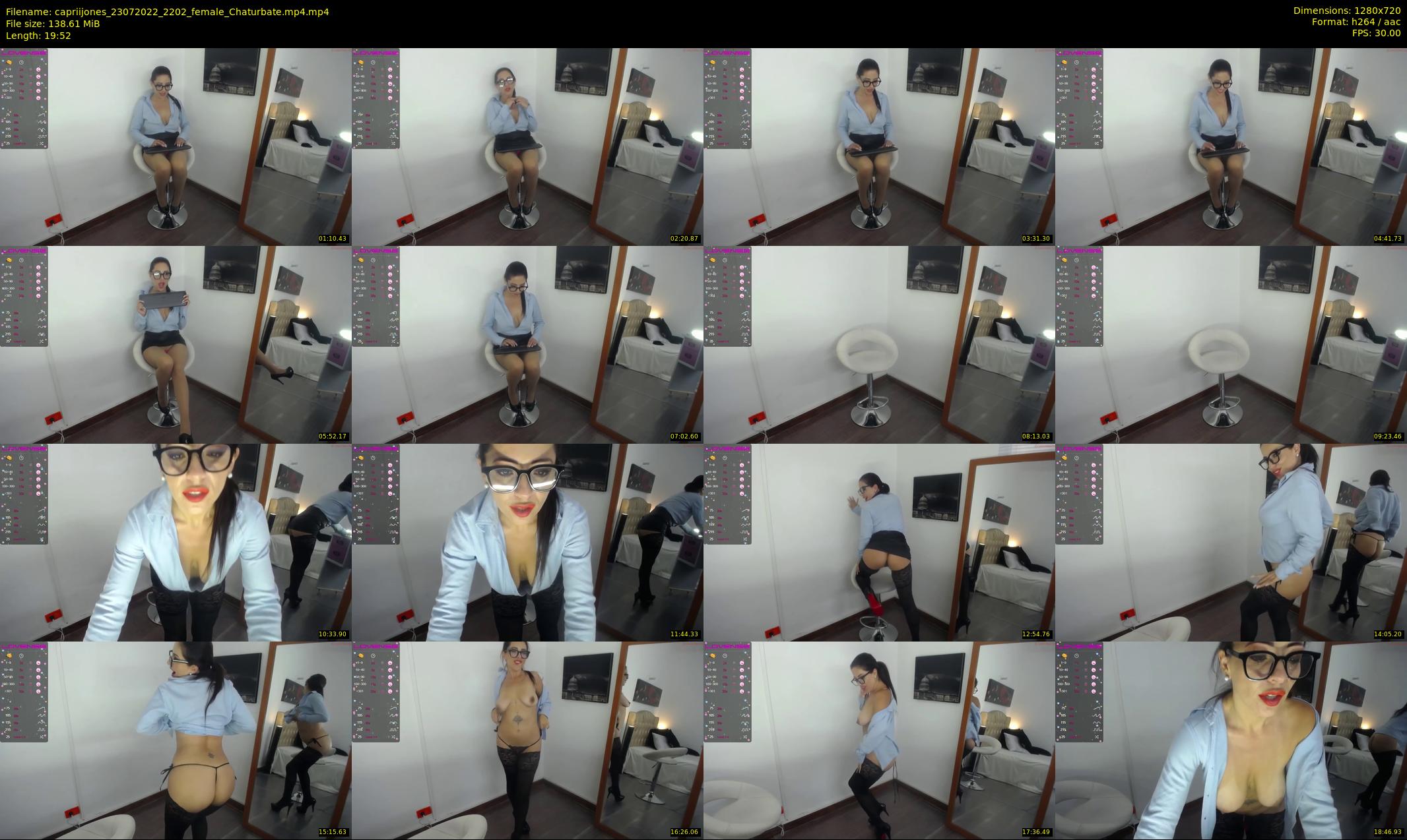 capriijones — 20 minute Chaturbate female cam show recording, 720p, Jul 23, 2022