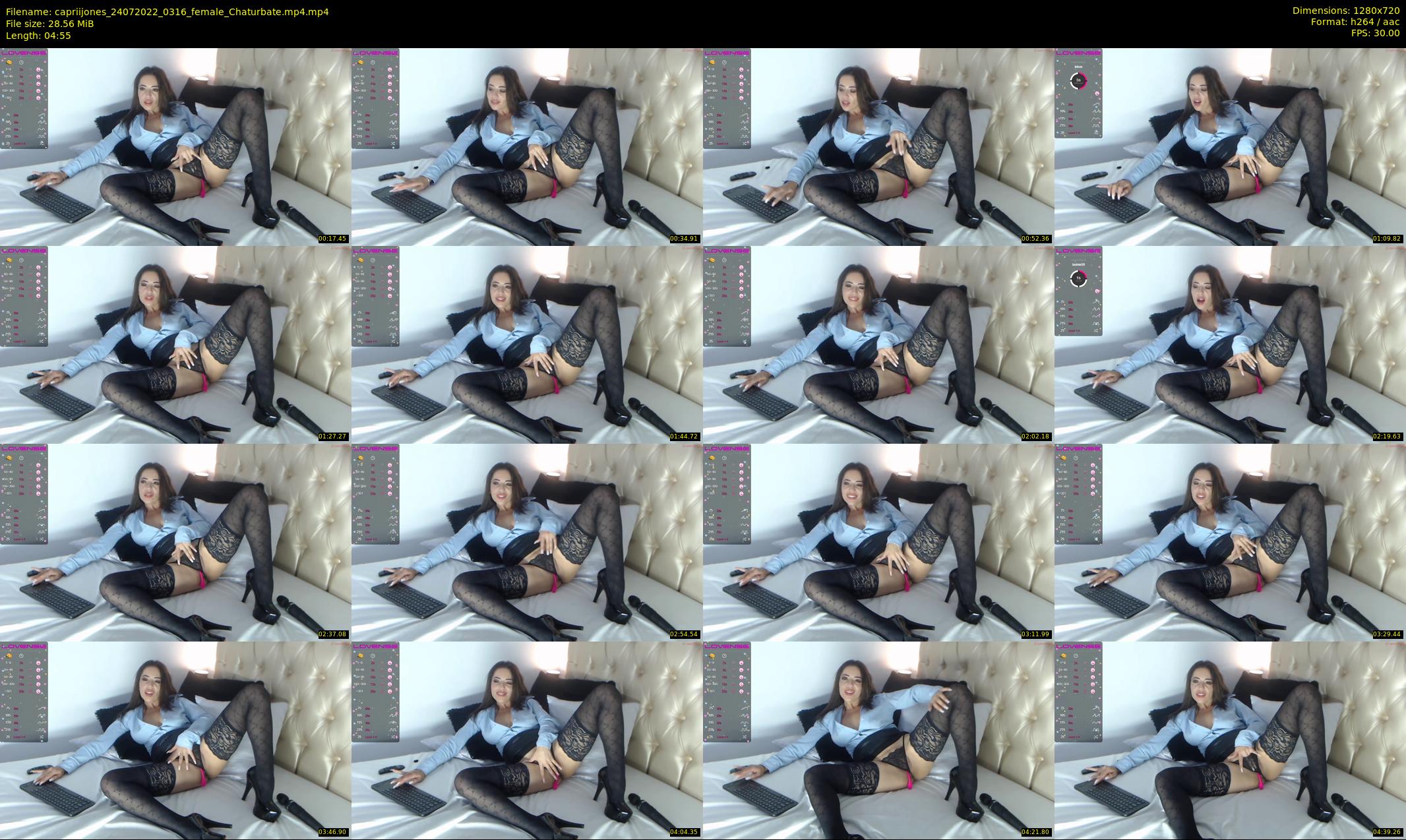 capriijones — 5 minute Chaturbate female cam show recording, 720p, Jul 24, 2022
