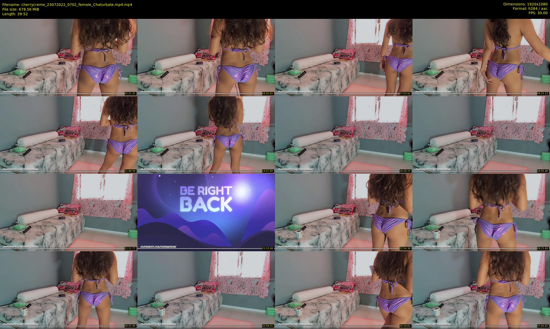 cherrycreme — 40 minute Chaturbate female cam show recording, 1080p, Jul 23, 2022