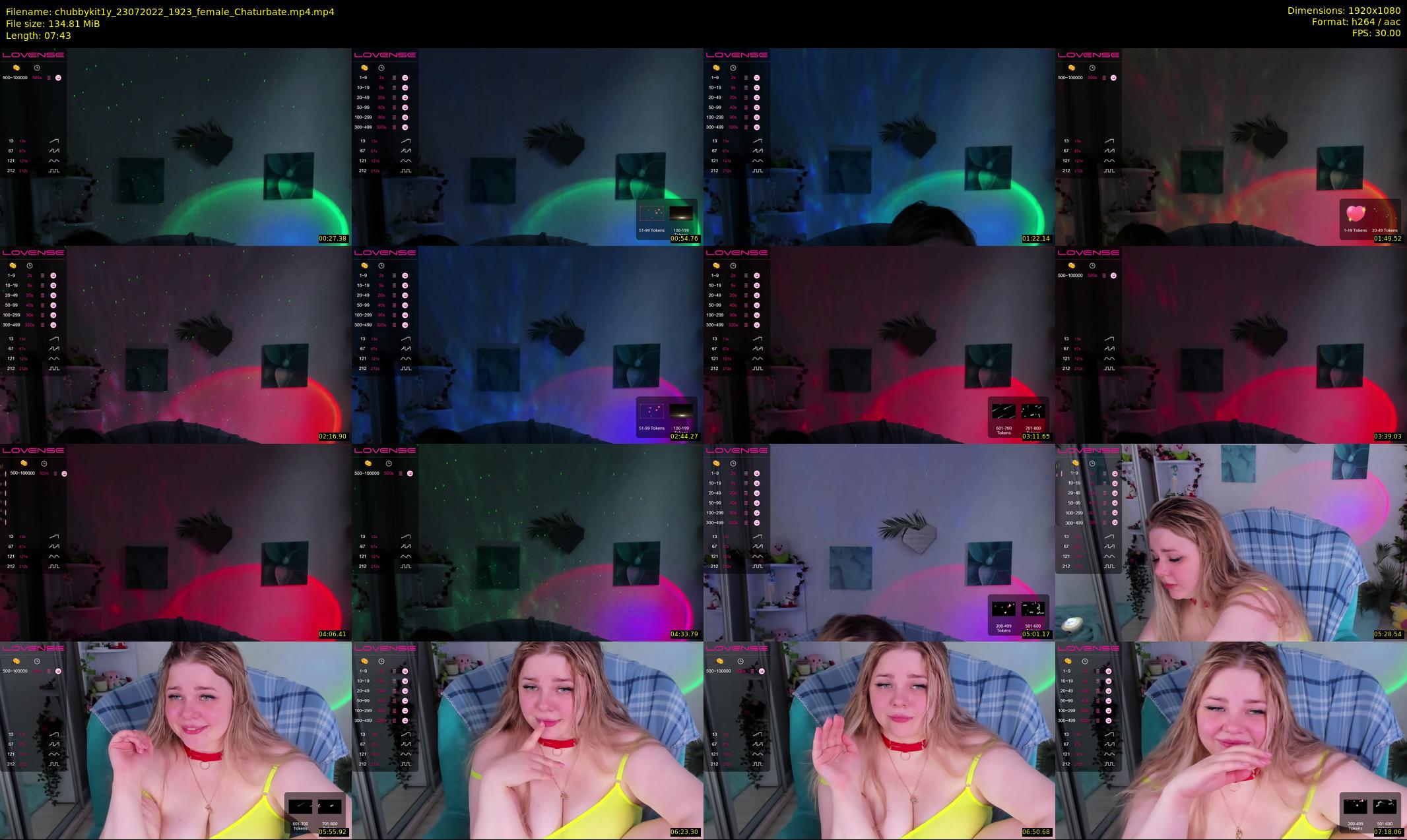 chubbykit1y — 8 minute Chaturbate female cam show recording, 1080p, Jul 23, 2022