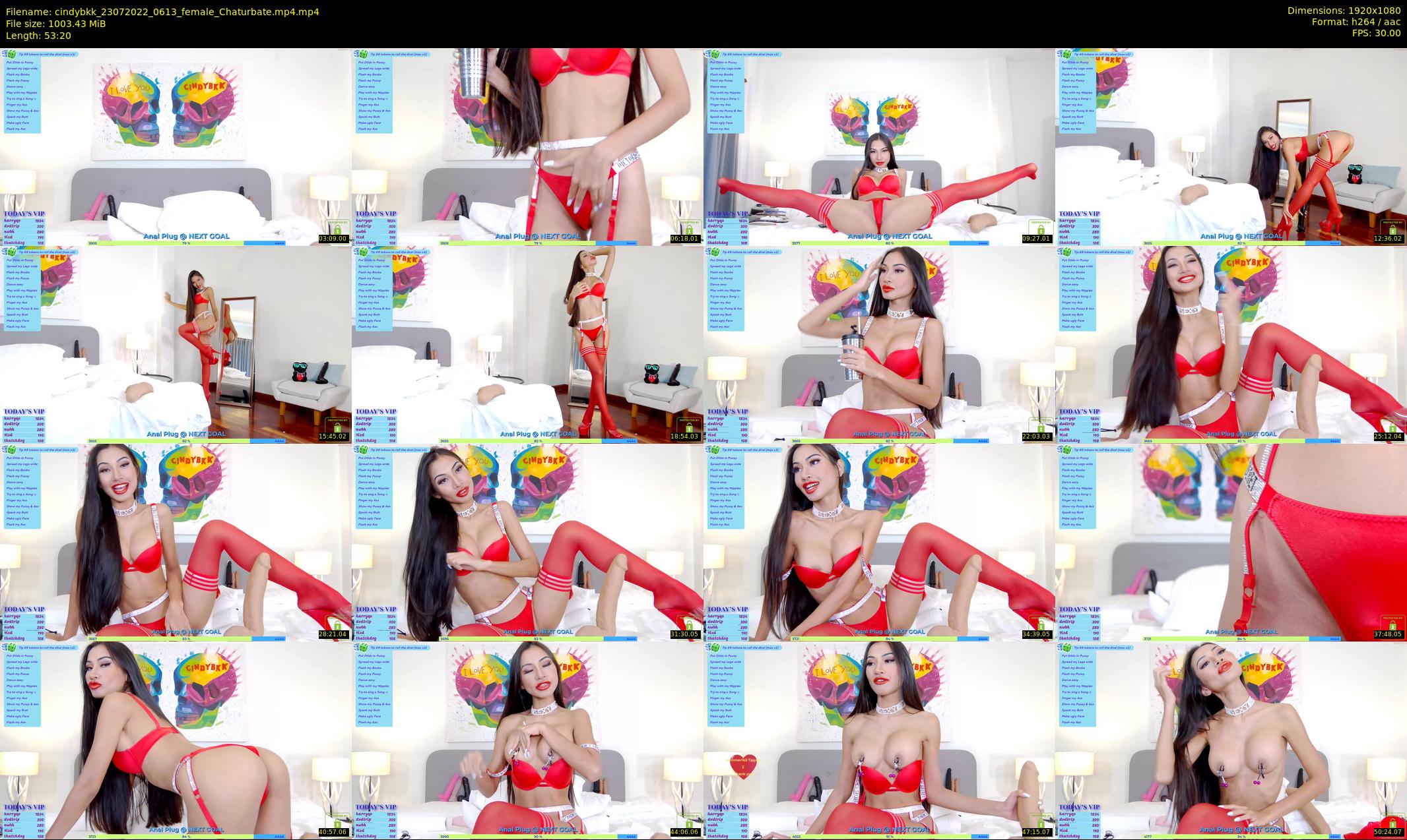 cindybkk — 54 minute Chaturbate female cam show recording, 1080p, Jul 23, 2022