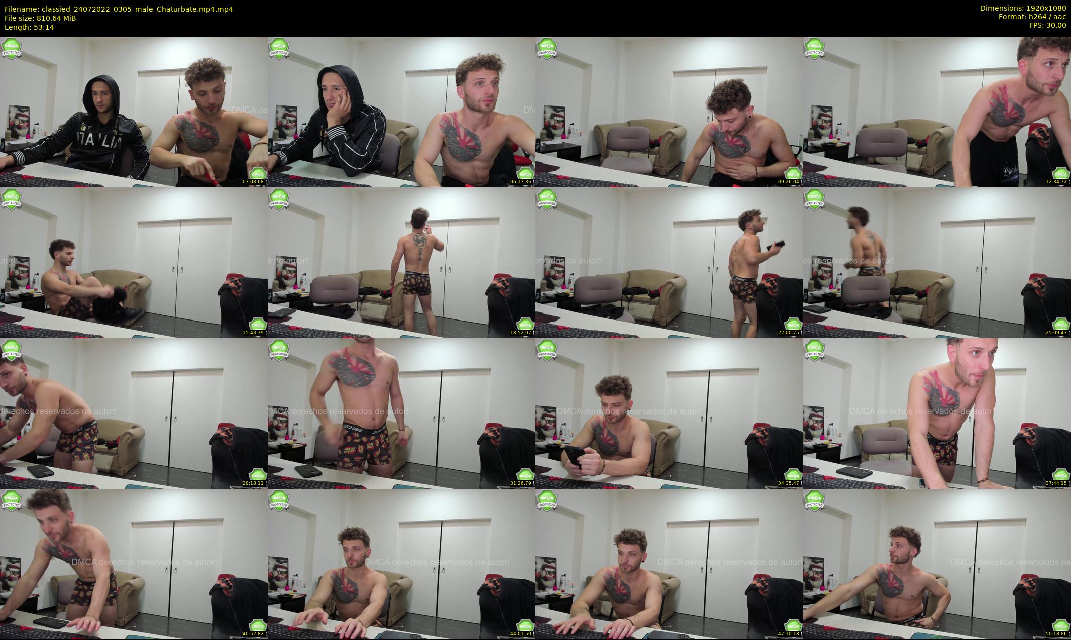 classied — 54 minute Chaturbate male cam show recording, 1080p, Jul 24, 2022