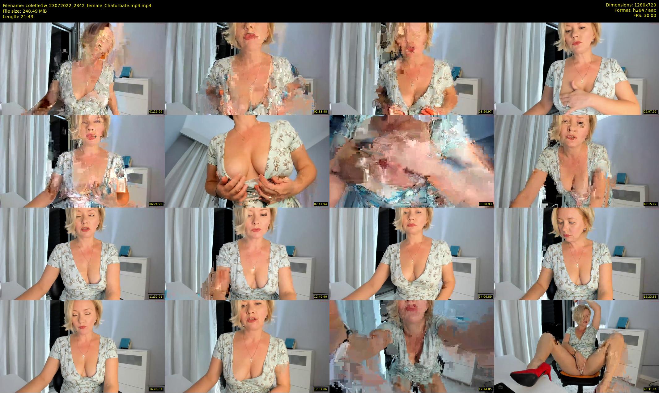 colette1w — 22 minute Chaturbate female cam show recording, 720p, Jul 23, 2022