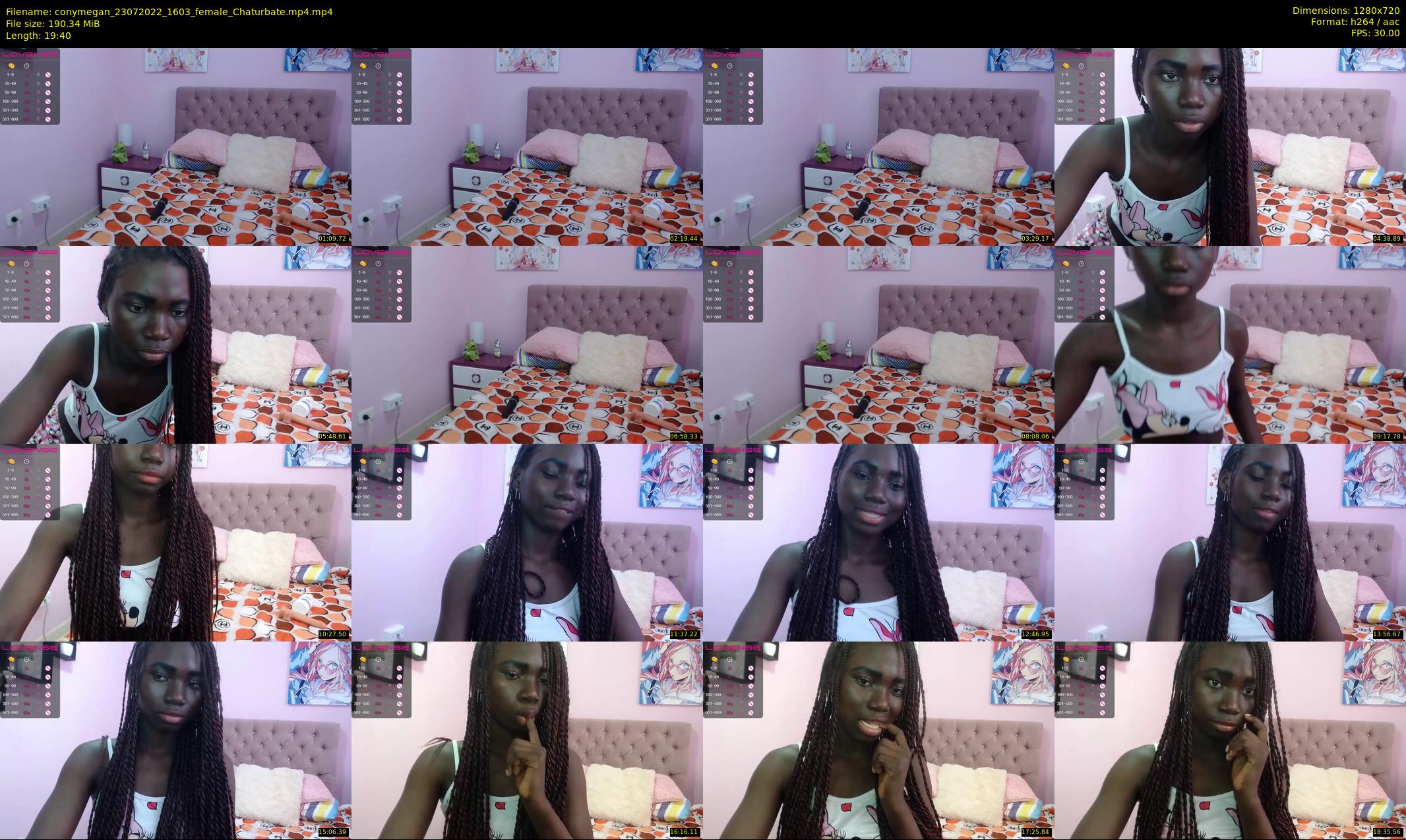 conymegan — 20 minute Chaturbate female cam show recording, 720p, Jul 23, 2022
