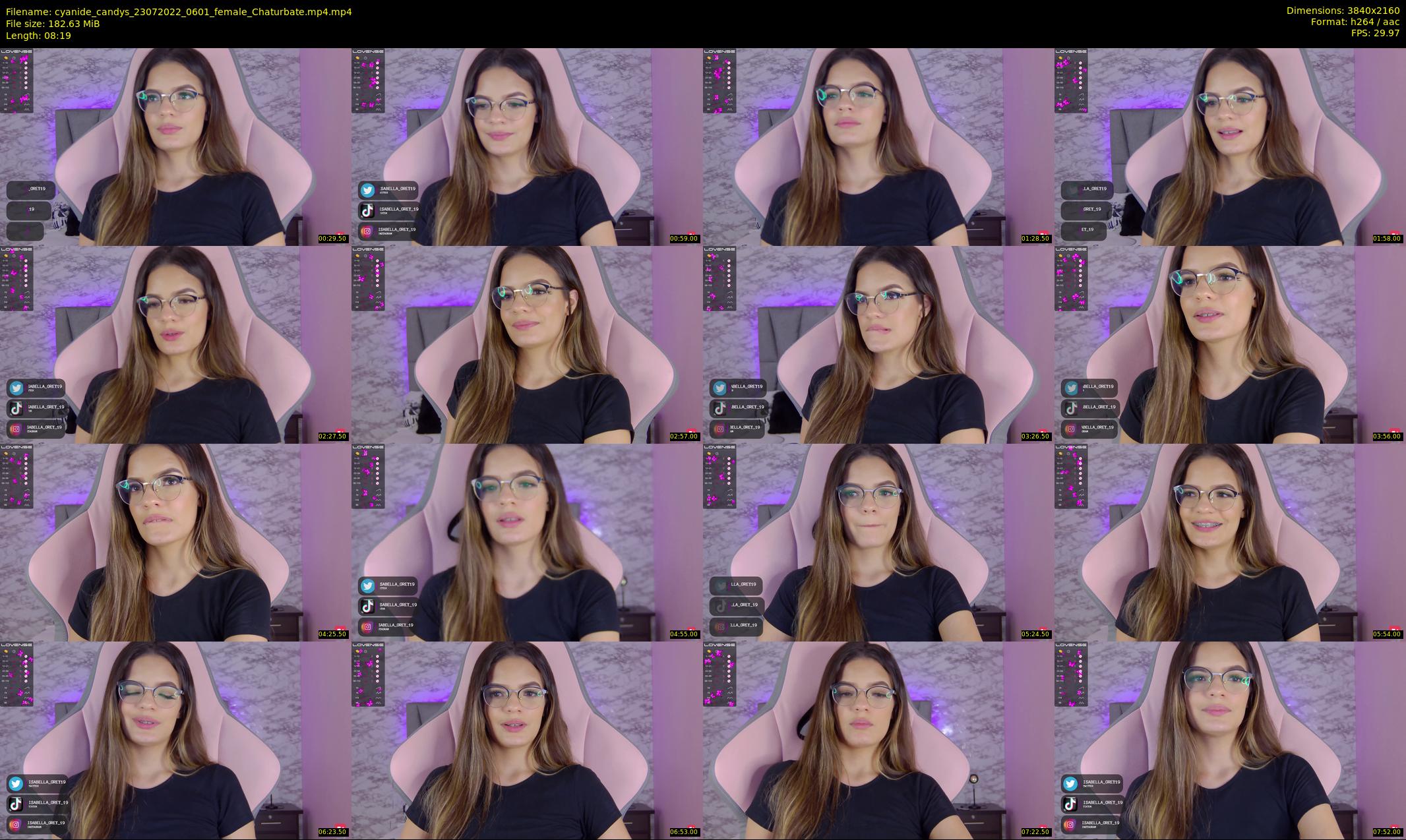 cyanide_candys — 9 minute Chaturbate female cam show recording, 4K, Jul 23, 2022