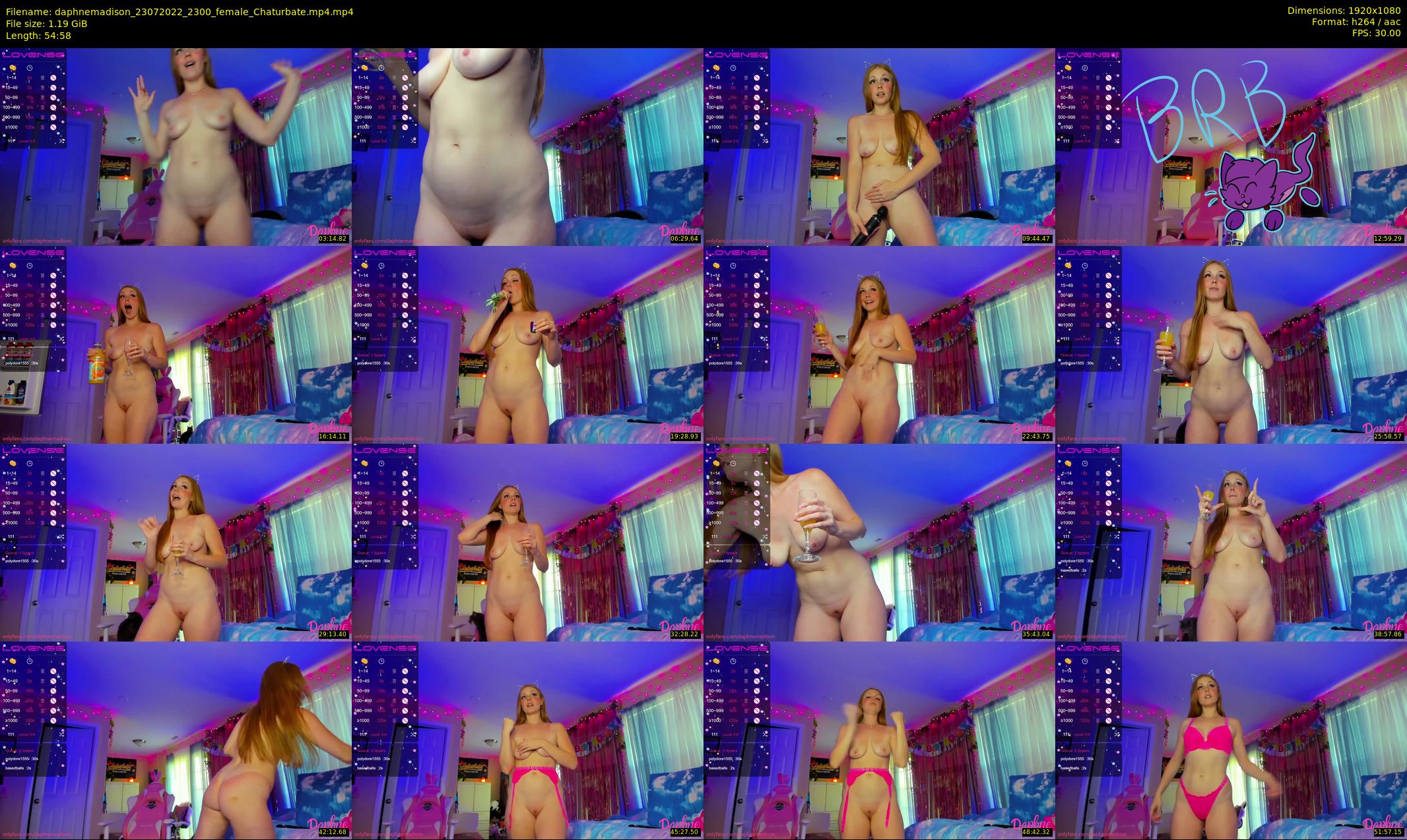daphnemadison — 55 minute Chaturbate couple cam show recording, 1080p, Jul 23, 2022