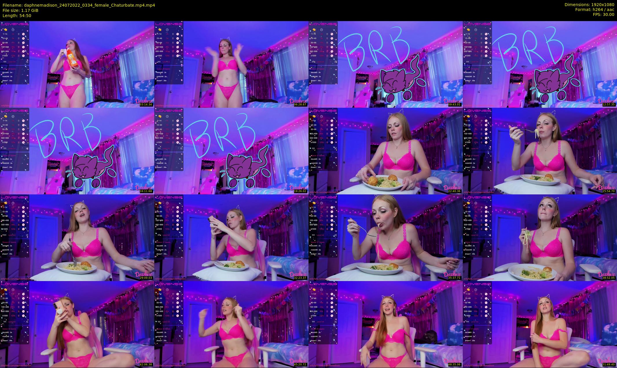 daphnemadison — 55 minute Chaturbate couple cam show recording, 1080p, Jul 24, 2022