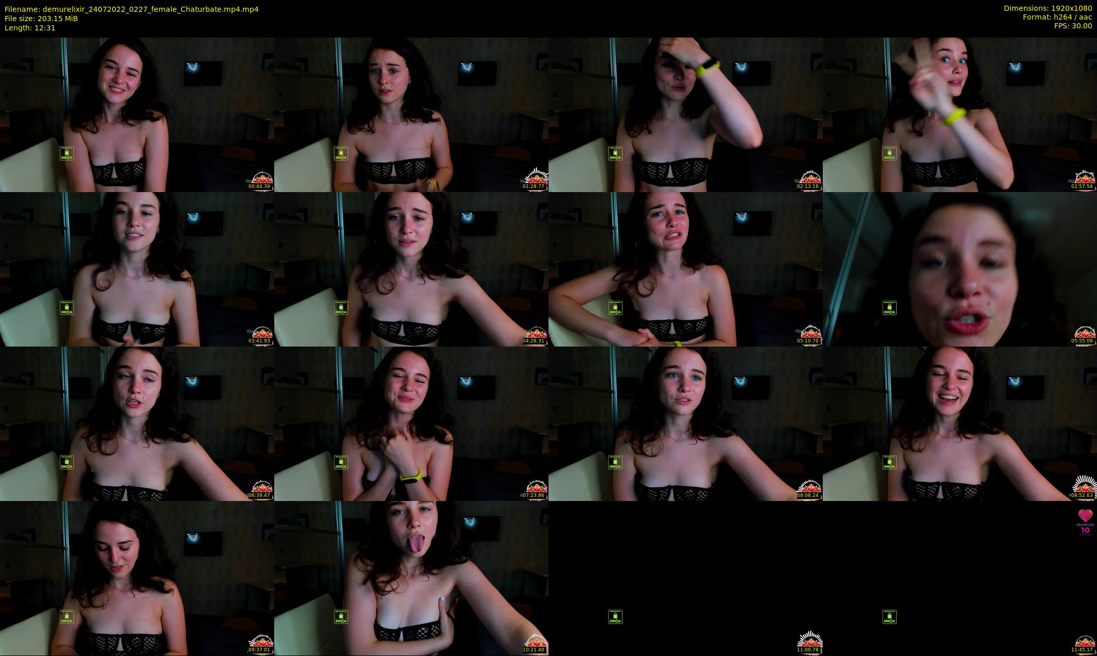 demurelixir — 13 minute Chaturbate female cam show recording, 1080p, Jul 24, 2022