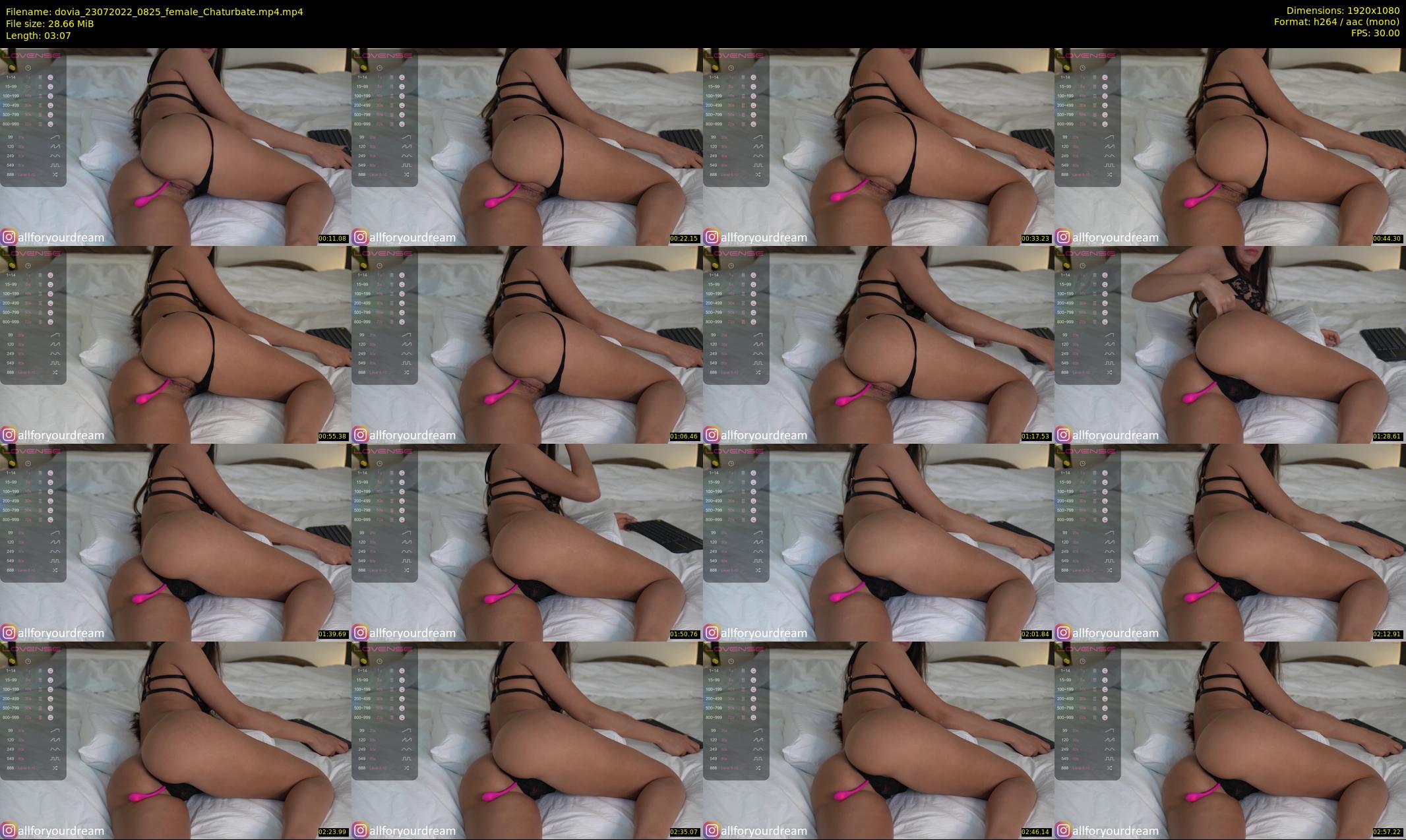 dovia — 4 minute Chaturbate female cam show recording, 1080p, Jul 23, 2022