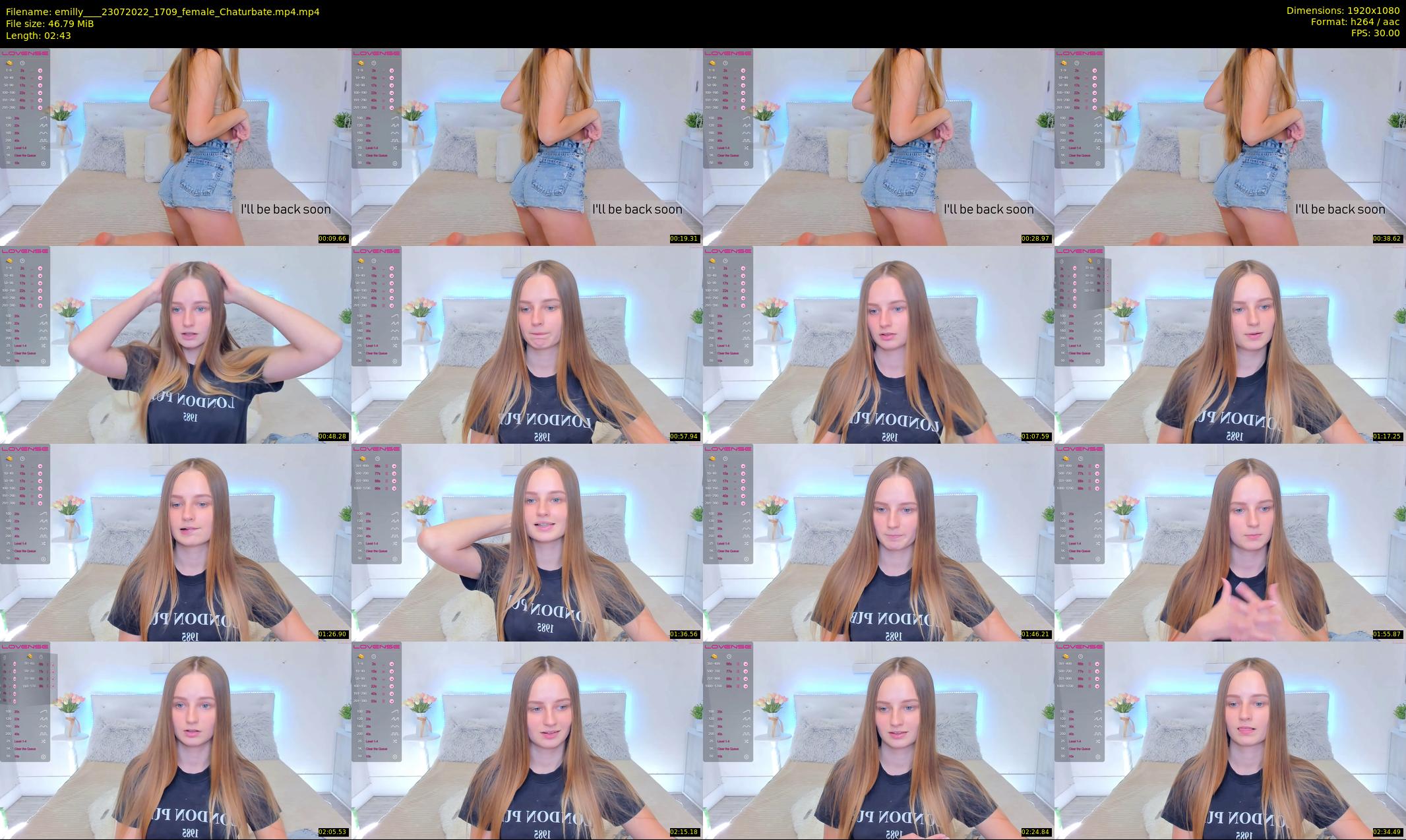 emilly___ — 3 minute Chaturbate female cam show recording, 1080p, Jul 23, 2022