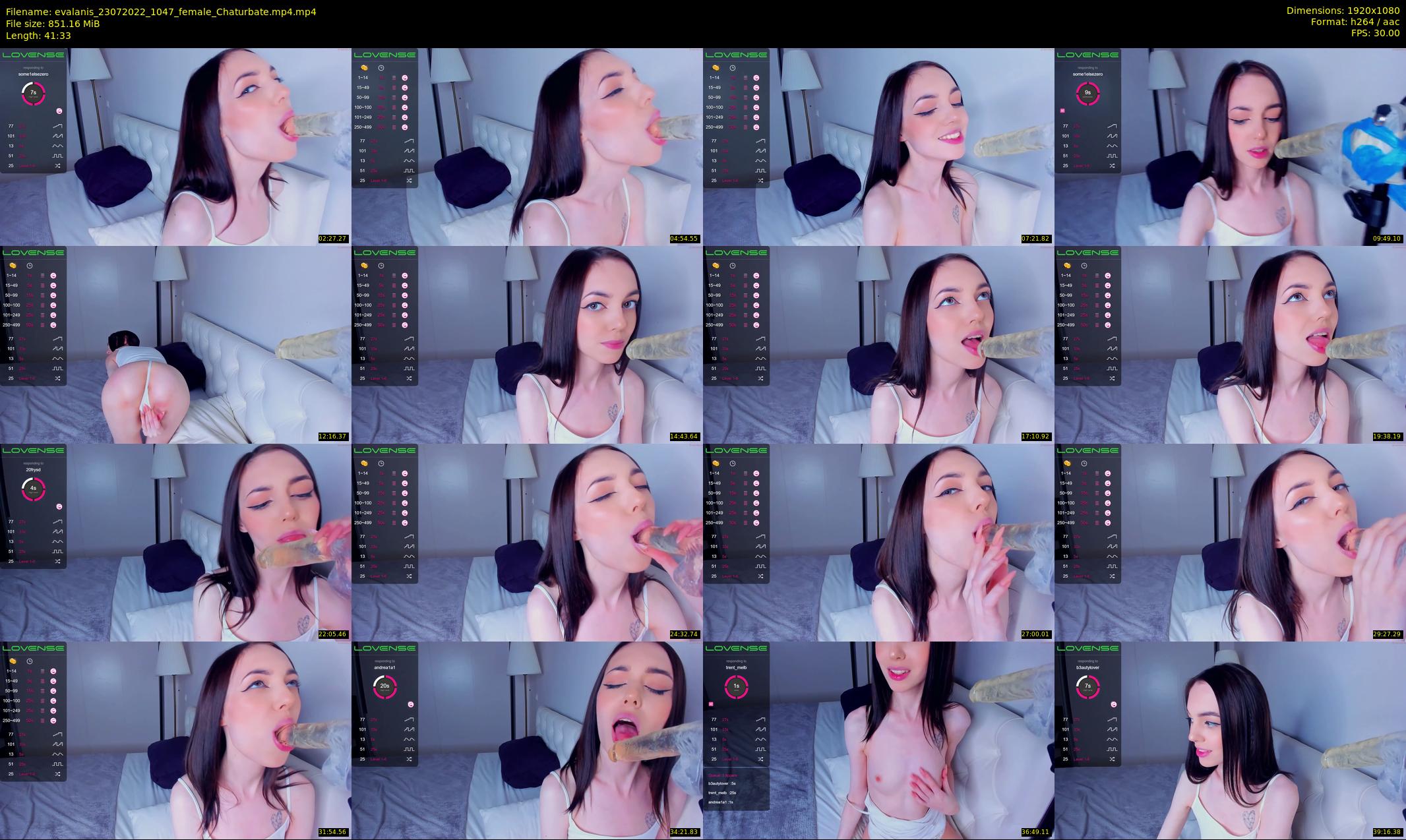evalanis — 42 minute Chaturbate couple cam show recording, 1080p, Jul 23, 2022