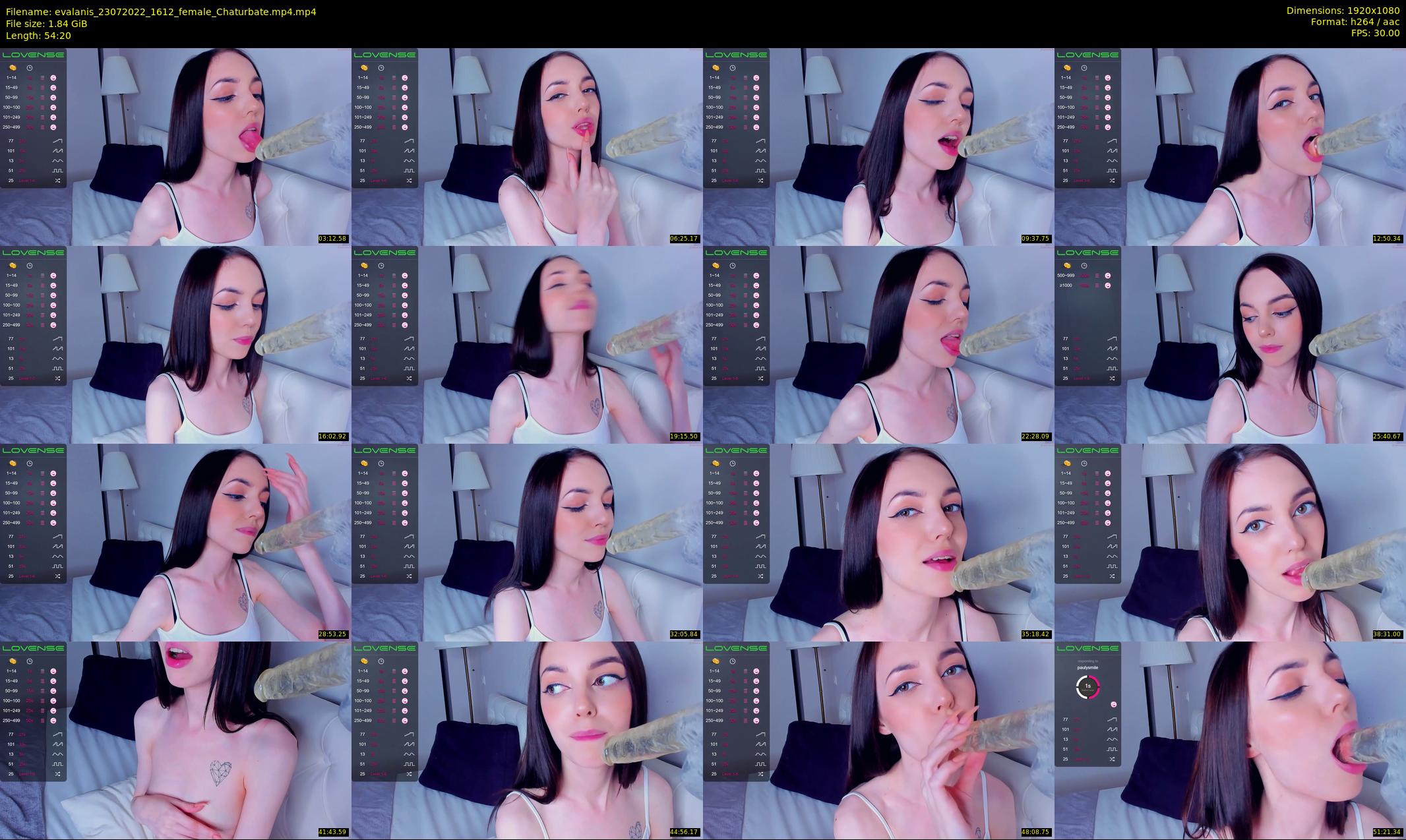 evalanis — 55 minute Chaturbate couple cam show recording, 1080p, Jul 23, 2022